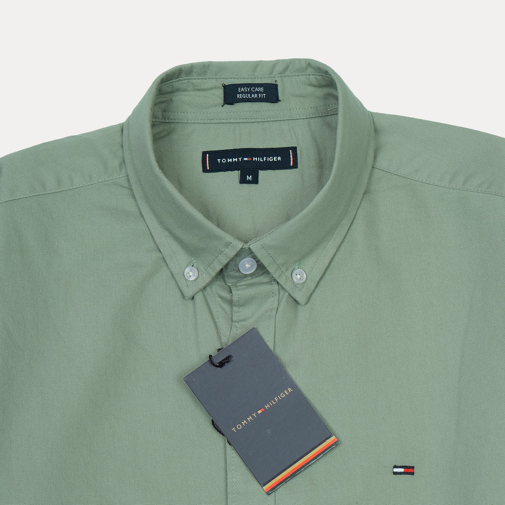TOMMY HILFIGER Enchanted Mint Classic Fit Long Sleeve Button-Up Shirt
