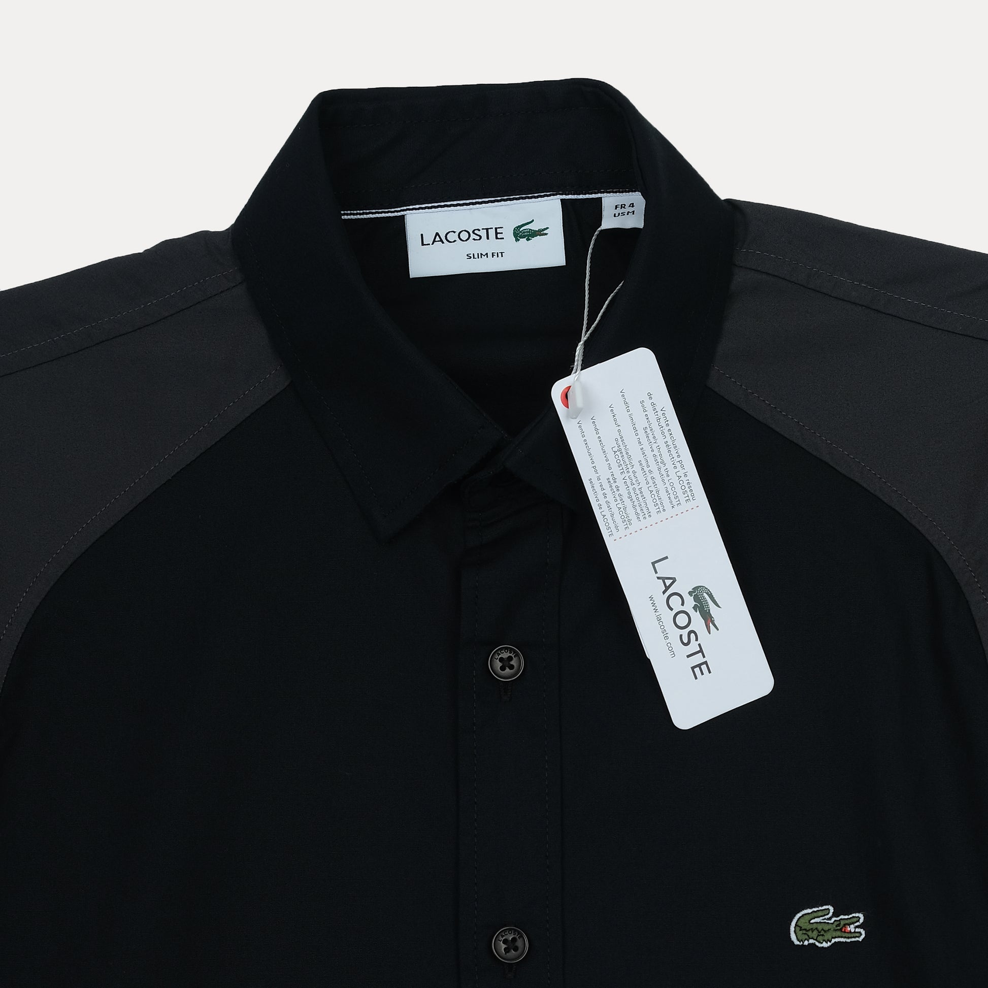 Lacoste Slim Fit Charcoal Elegance Shirt