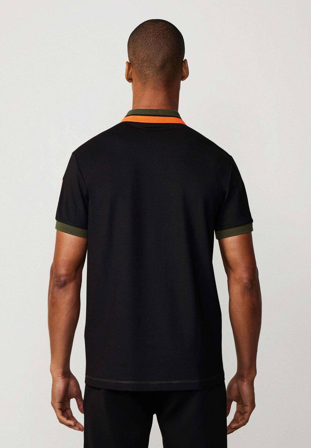 HACKETT Radiant Emerald Tailored Fit Color-Block Piqué Polo Shirt