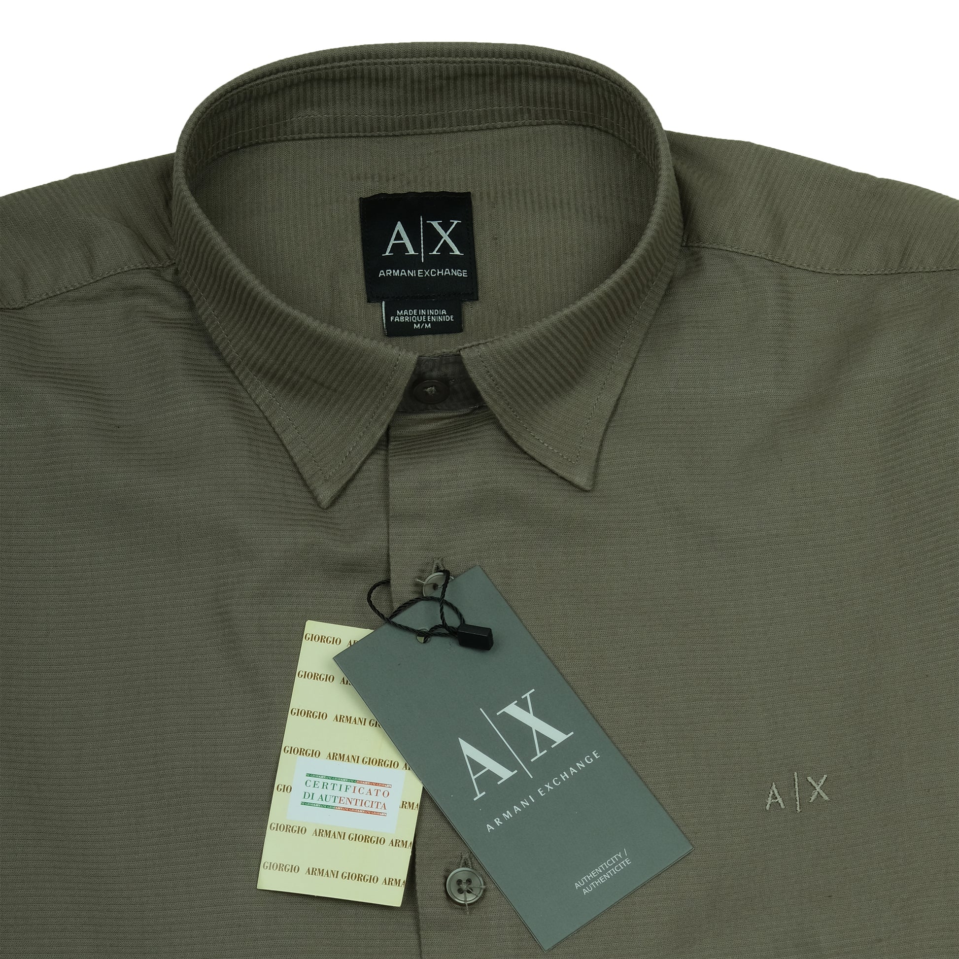 Armani Exchange Olive Whisper Long Sleeve Shirt