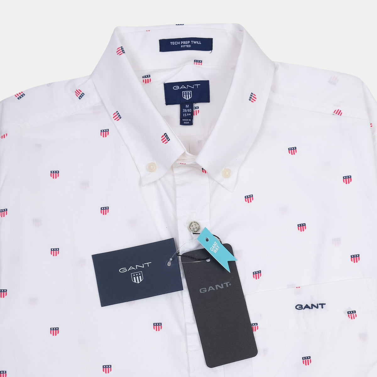 GANT Tech Free Twill Printed Button-Up Shirt