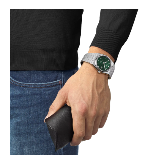 TISSOT Emerald Oasis Dial Stainless Steel PRX Powermatic 80 Watch