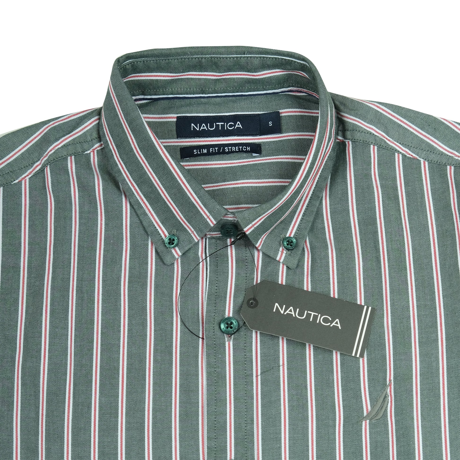 NAUTICA Radiant Teal Slim Fit Short Sleeve Shirt