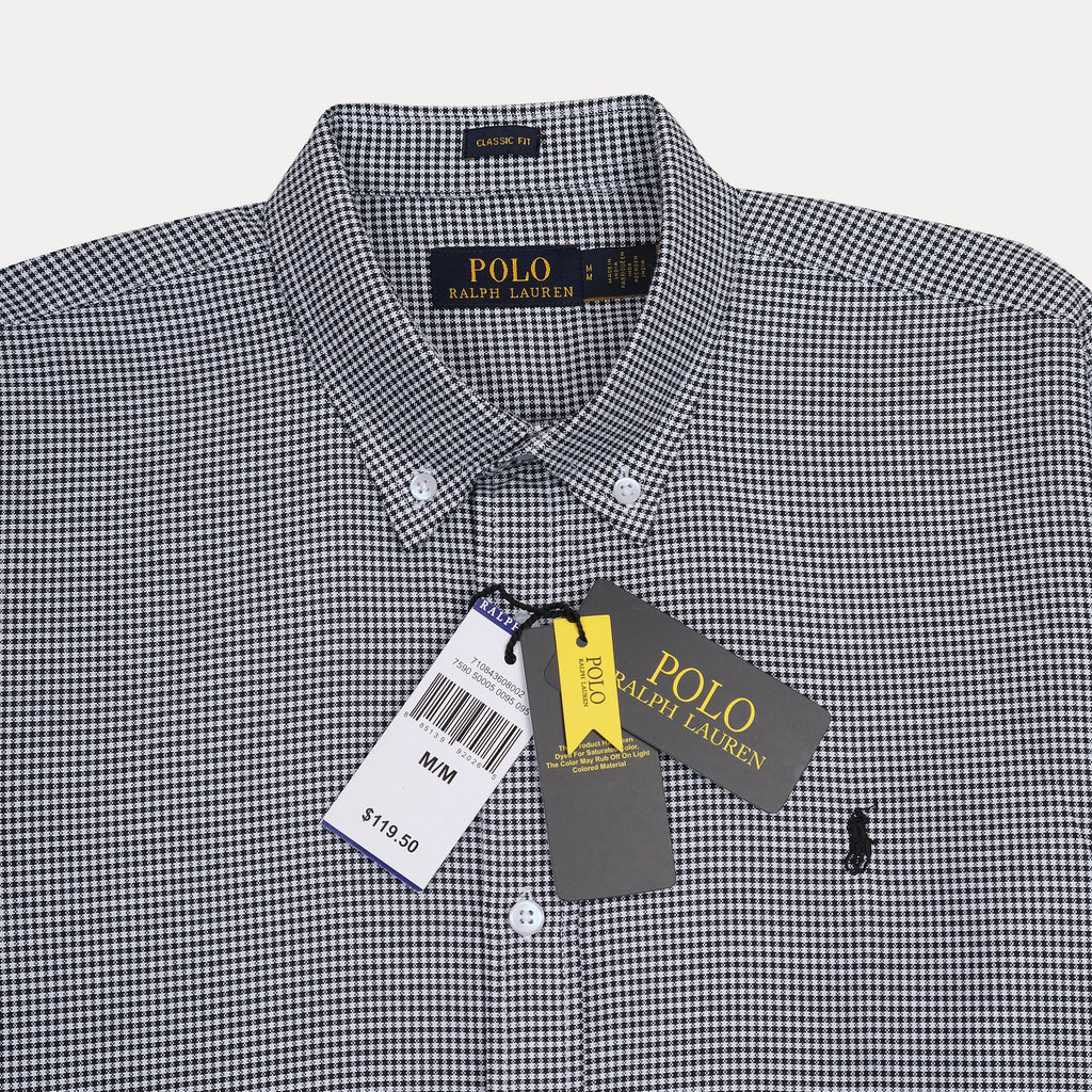 Polo Ralph Lauren Classic Fit Gingham Shirt in Charcoal Check