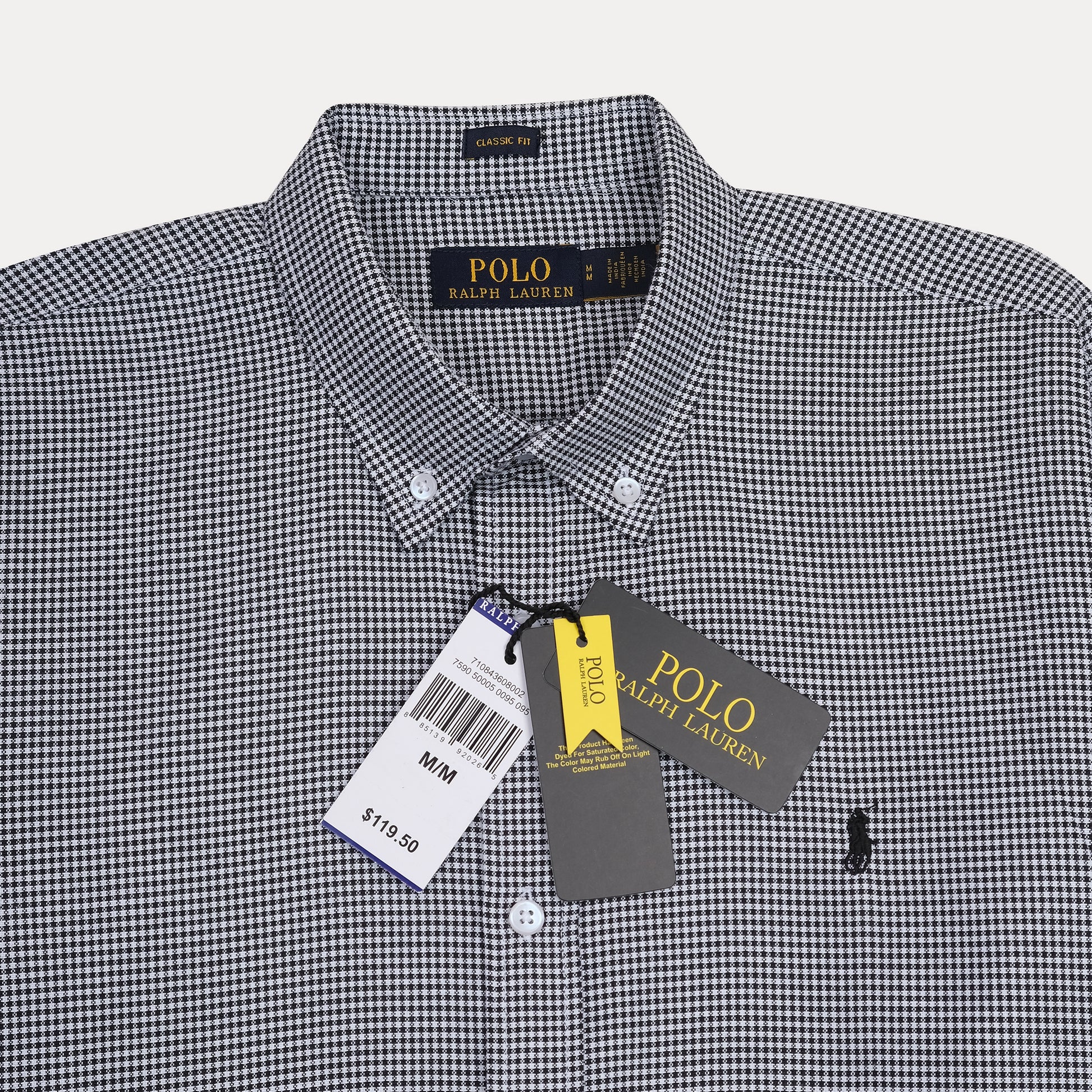 Polo Ralph Lauren Classic Fit Gingham Shirt in Charcoal Check