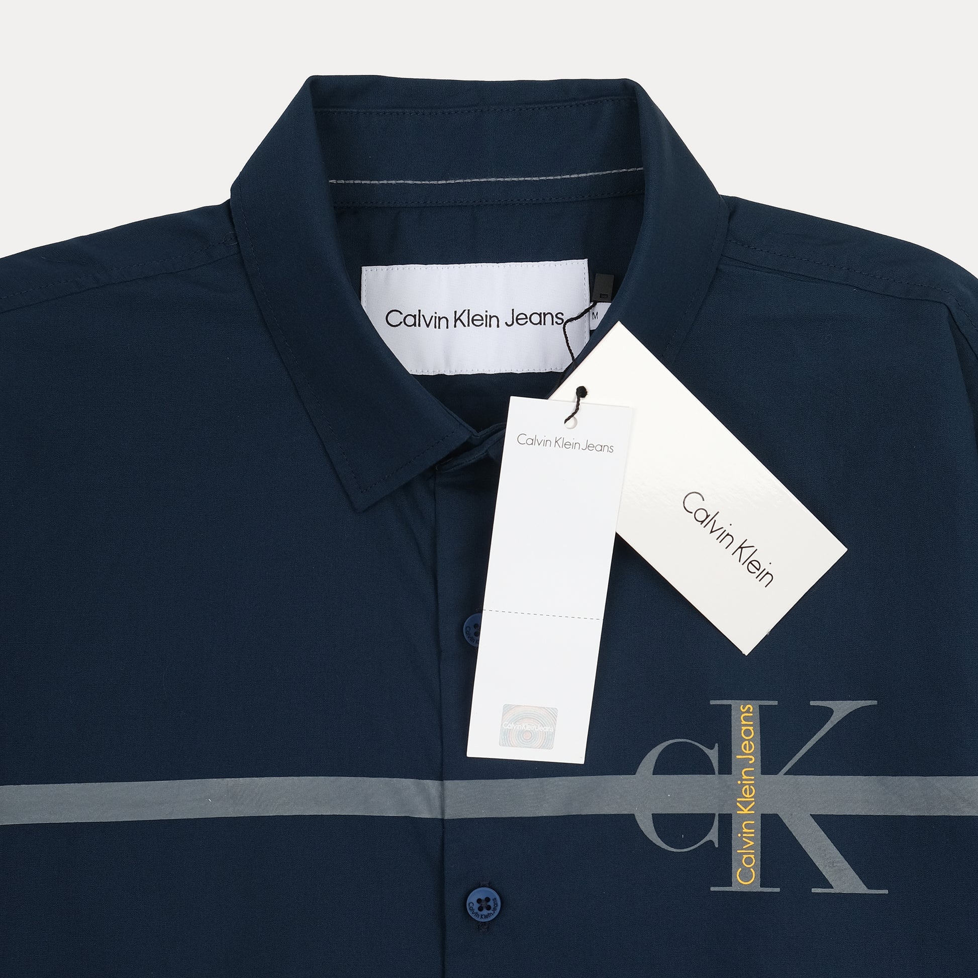 CALVIN KLEIN JEANS Opulent Azure Modern Fit Long Sleeve Shirt