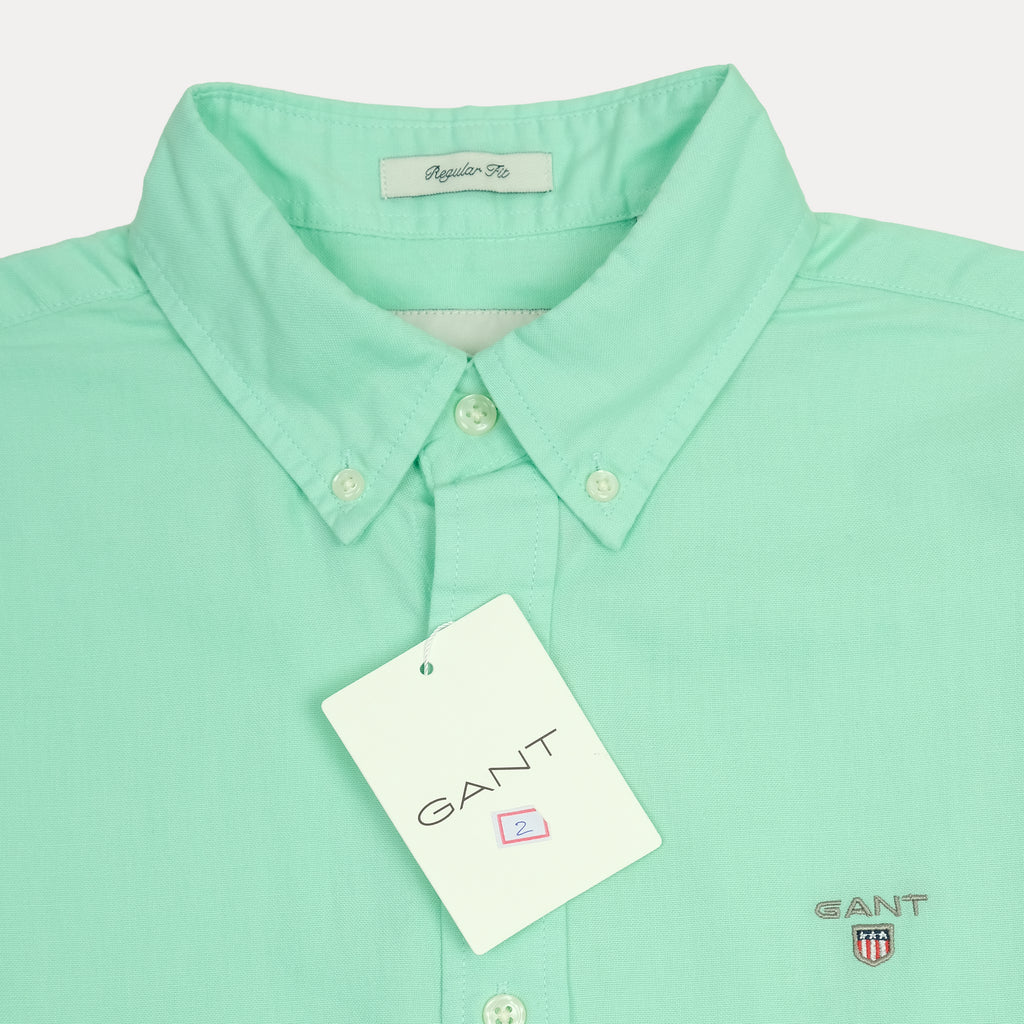 GANT Breezy Mint Short-Sleeve Button-Up Shirt