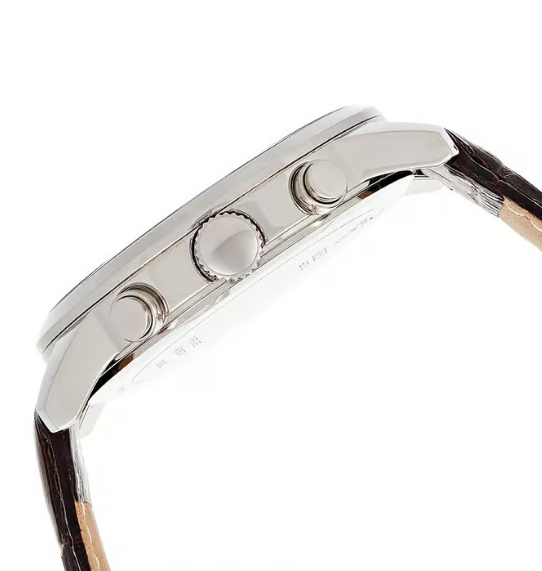 GUESS Sunlit Amber Luxe Chronograph Leather Watch