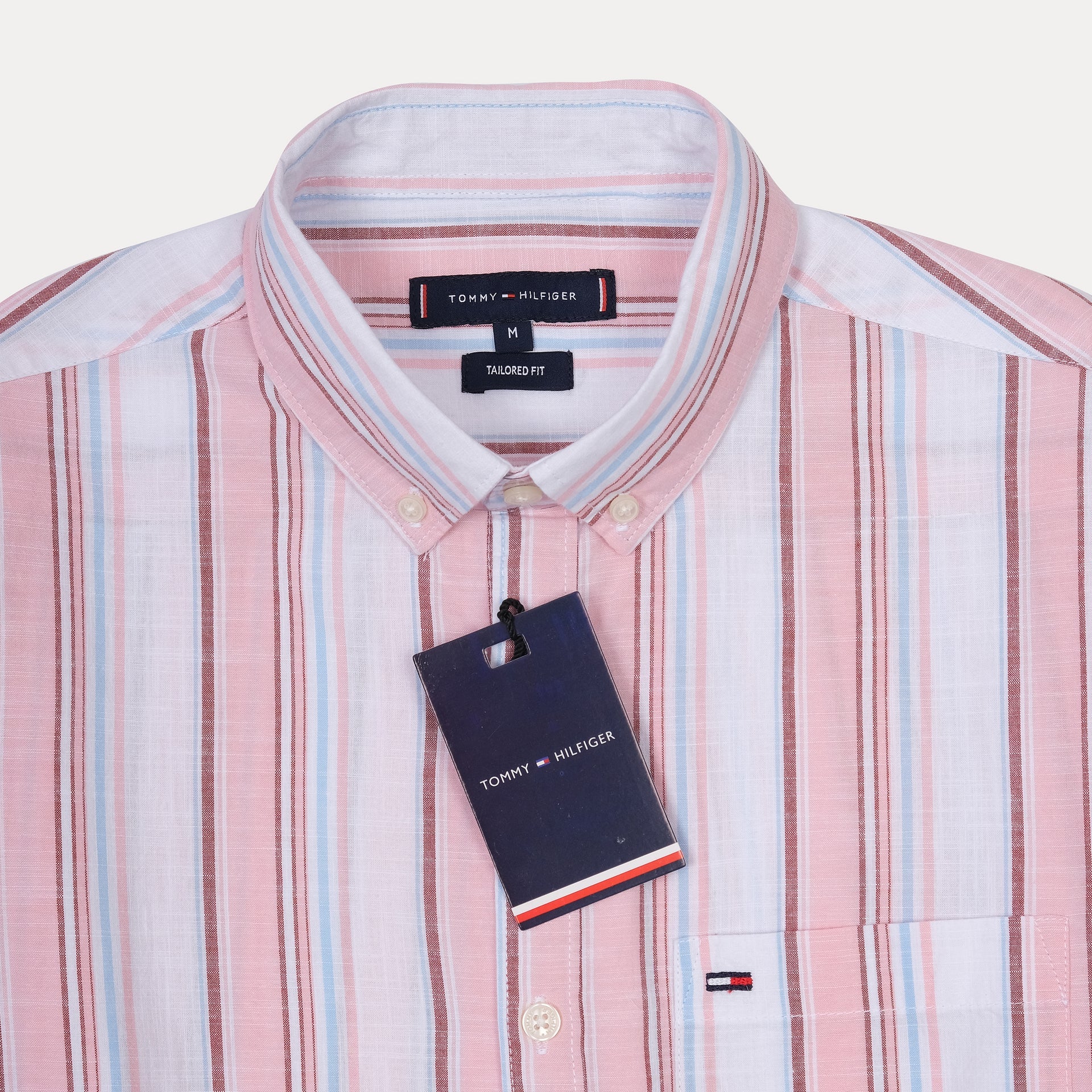 TOMMY HILFIGER Blushing Dawn Tailored Fit Long Sleeve Button-Down Shirt