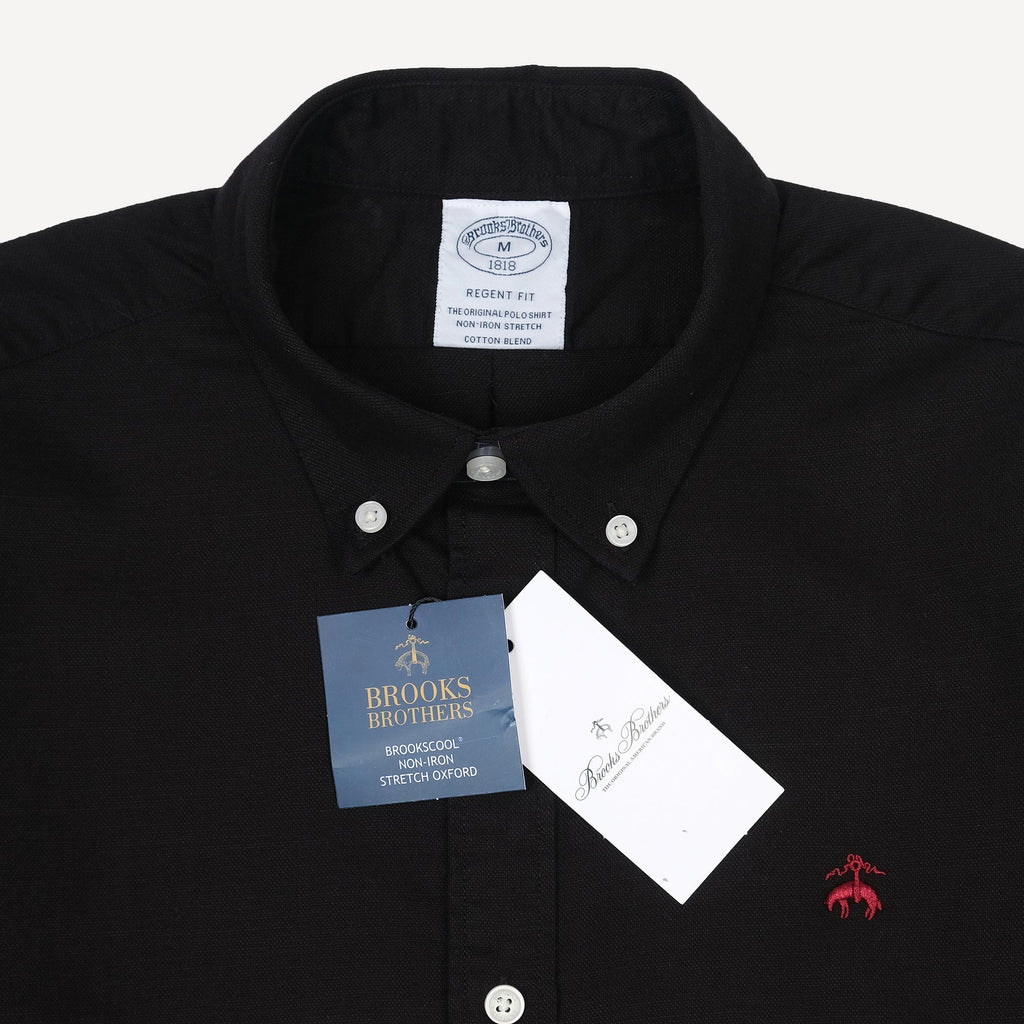 BROOKS BROTHERS Obsidian Whisper Regent Fit Long Sleeve Stretch Oxford Shirt