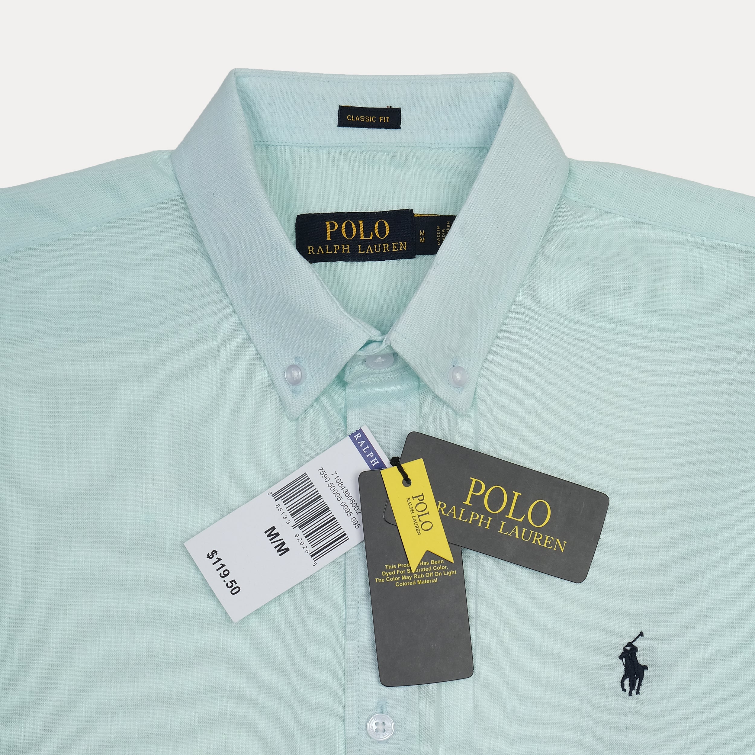 Polo Ralph Lauren Breezy Aqua Classic Fit Linen Shirt – Offracks