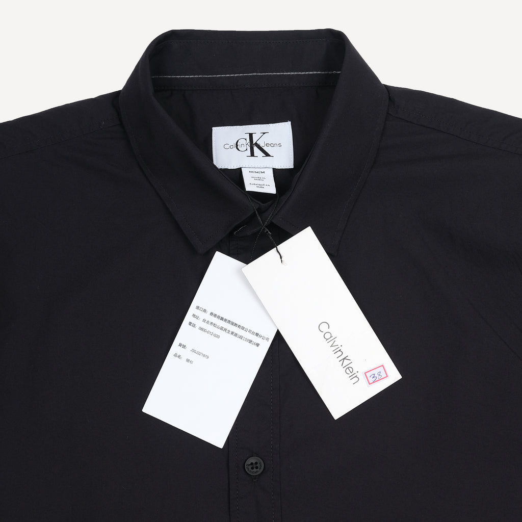 Calvin Klein Effortlessly Chic Black Button-Up Shirt