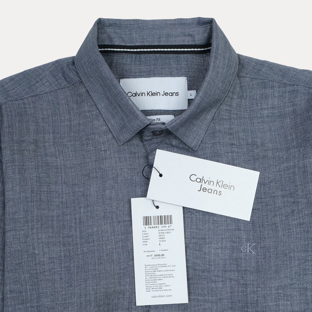 Calvin Klein Jeans Men's Casual Chambray Shirt