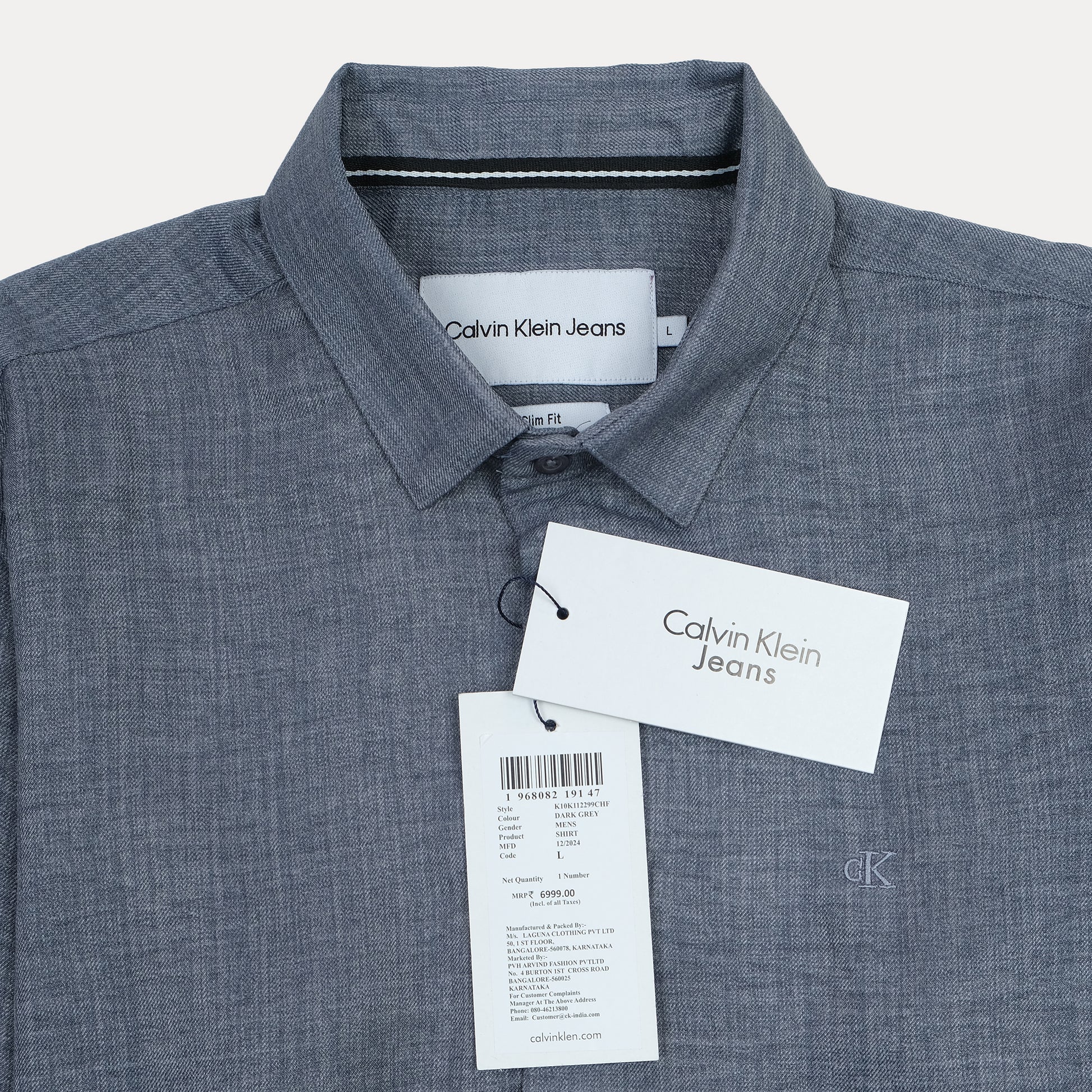 Calvin Klein Jeans Men's Casual Chambray Shirt