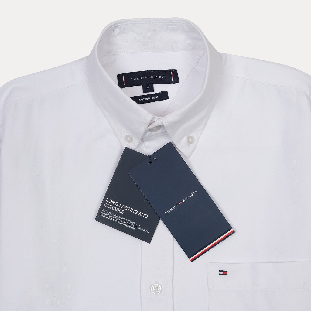 TOMMY HILFIGER Serene Pearl Classic Fit Long Sleeve Button-Down Shirt