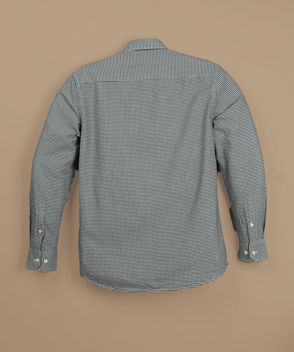 HACKETT Midnight Slate Tailored Fit Long Sleeve Gingham Shirt