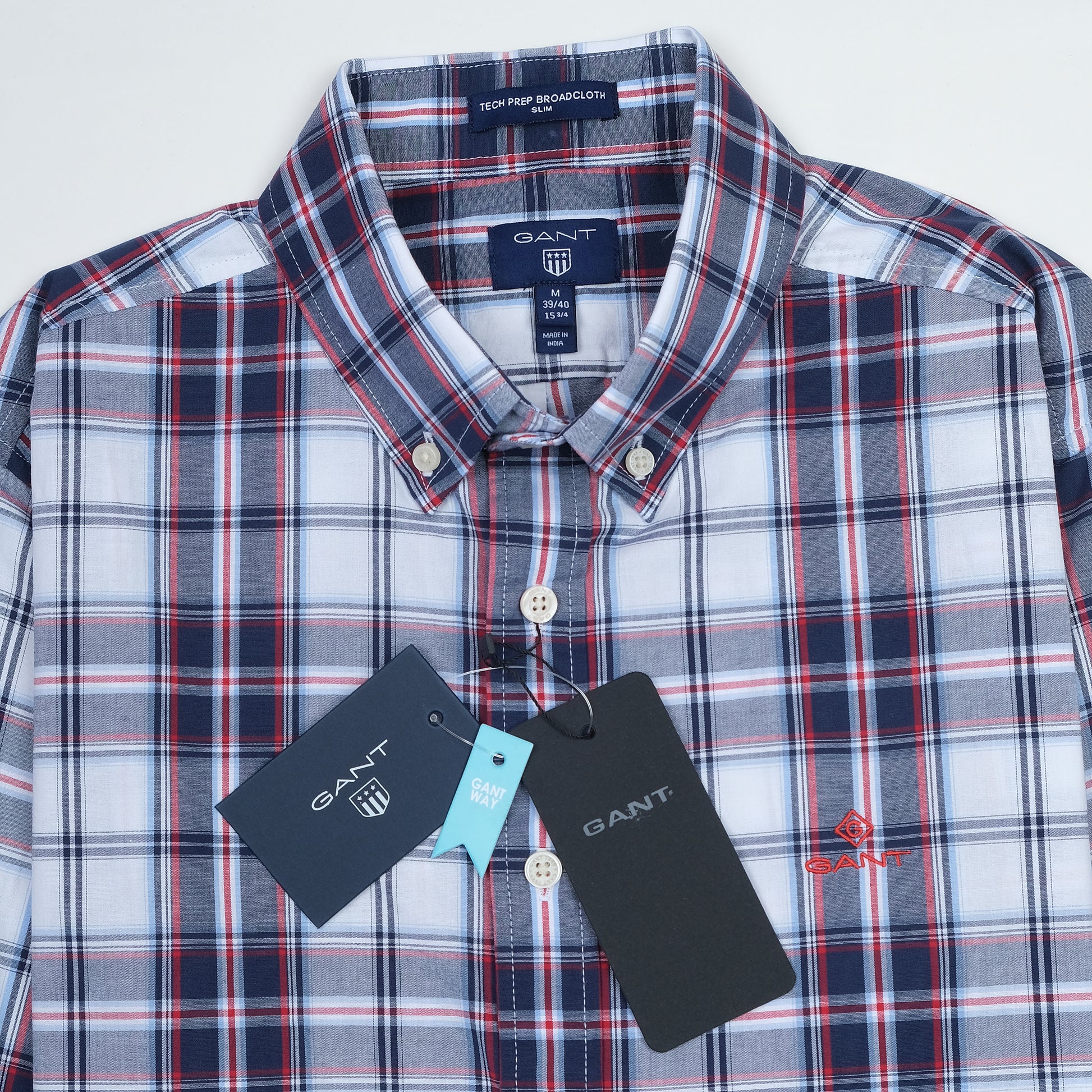 GANT Classic Fit Plaid Button-Down Shirt