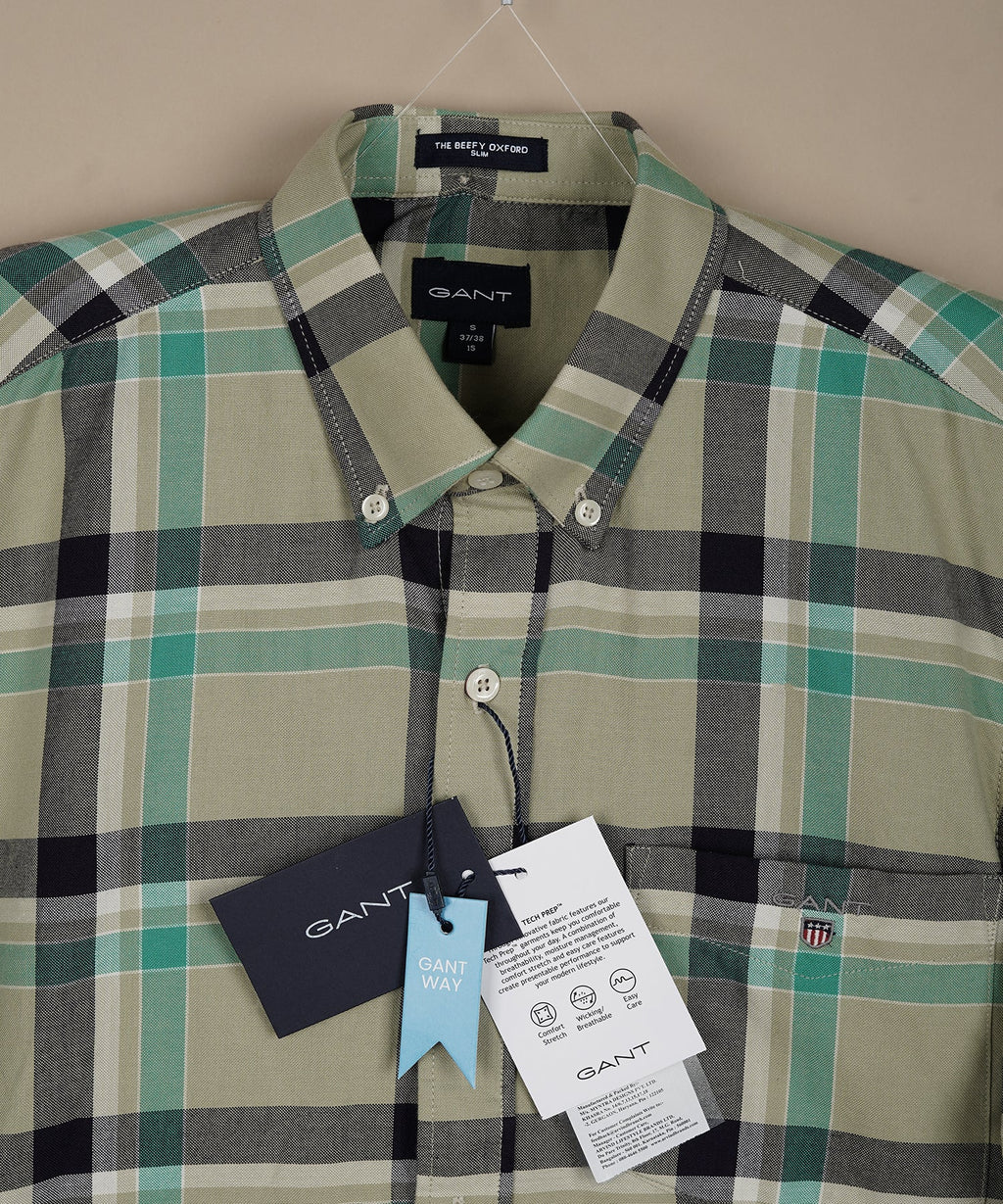GANT Whimsical Juniper Smoke Relaxed Fit Long Sleeve Oxford Shirt