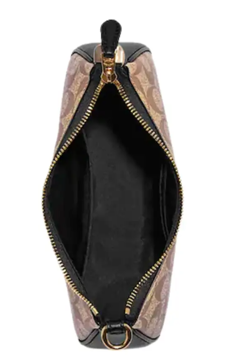 COACH Golden Apricot Elegant Mini Hobo Bag