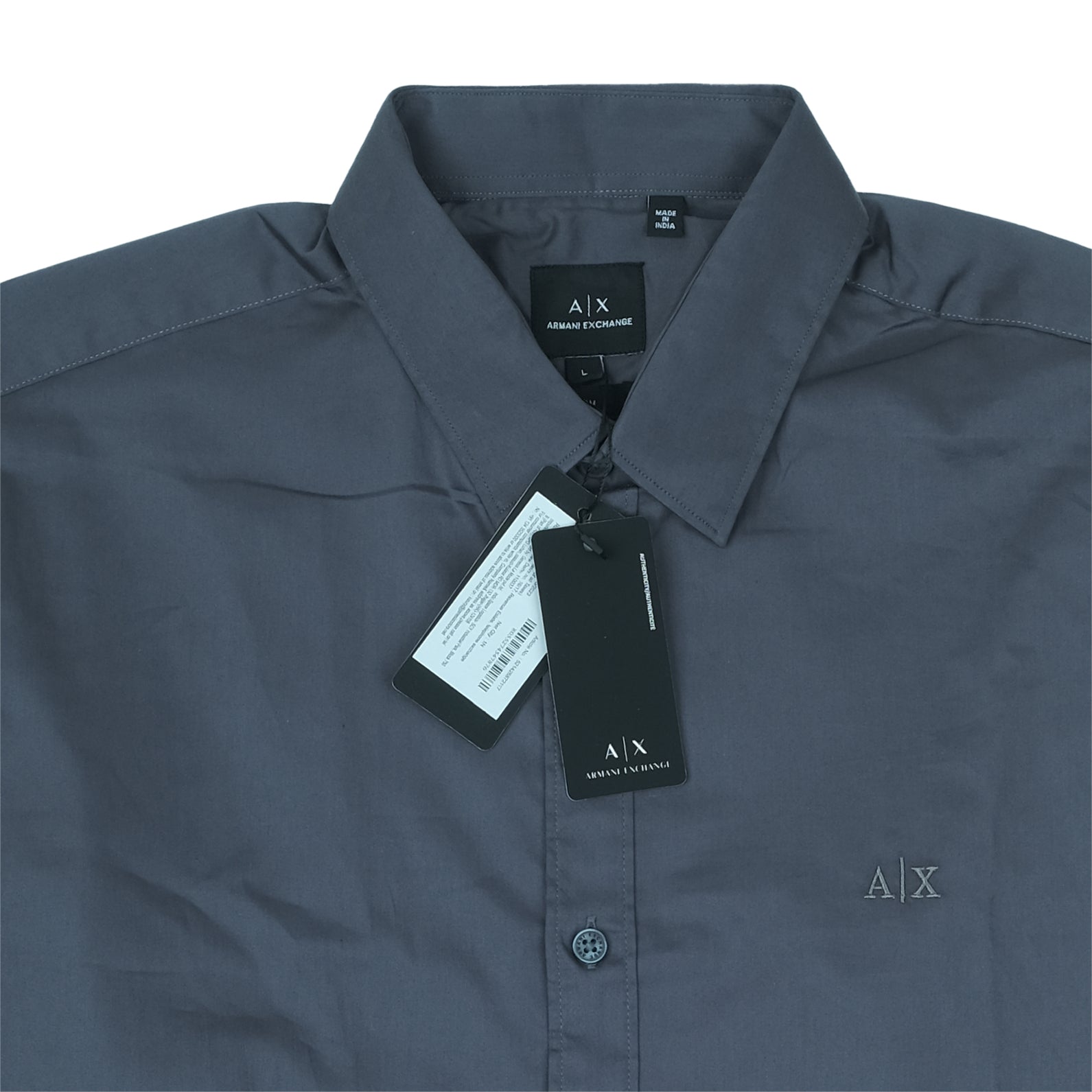 ARMANI EXCHANGE Midnight Ash Classic Fit Long Sleeve Shirt