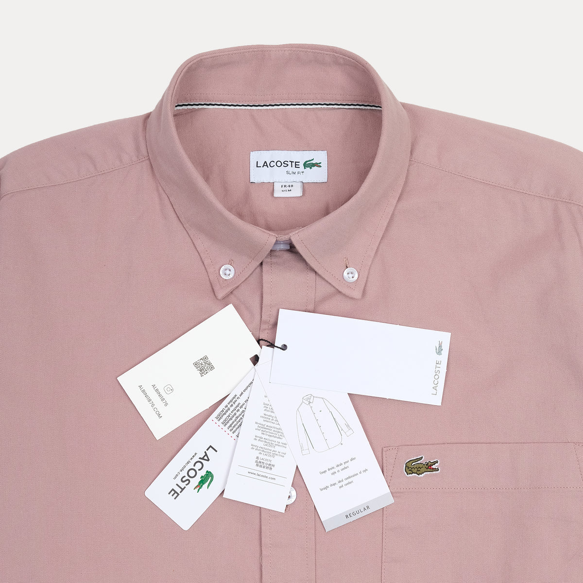 Lacoste Elegant Blush Slim Fit Shirt