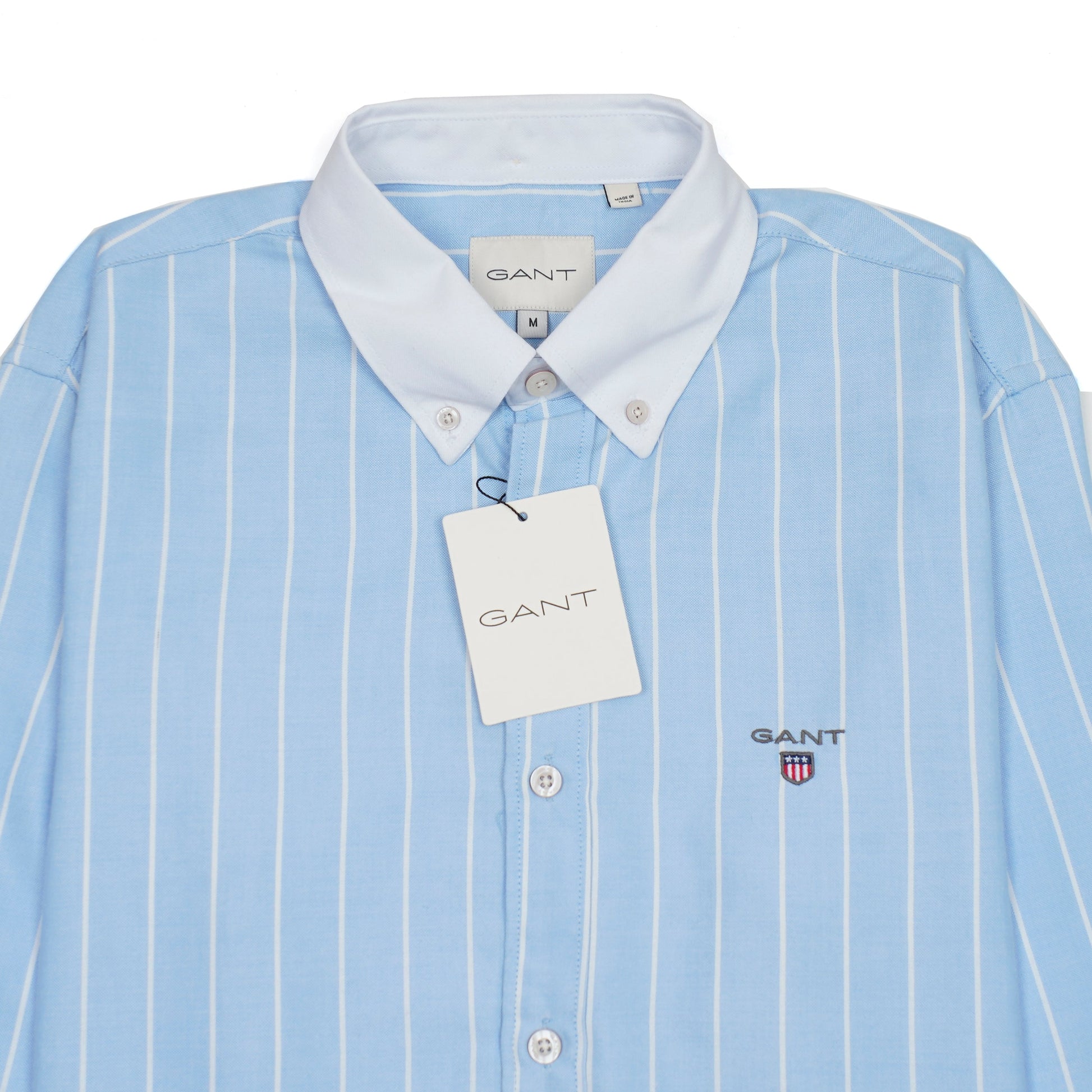 GANT Nebulous Teal Classic Fit Long Sleeve Button-Up Shirt