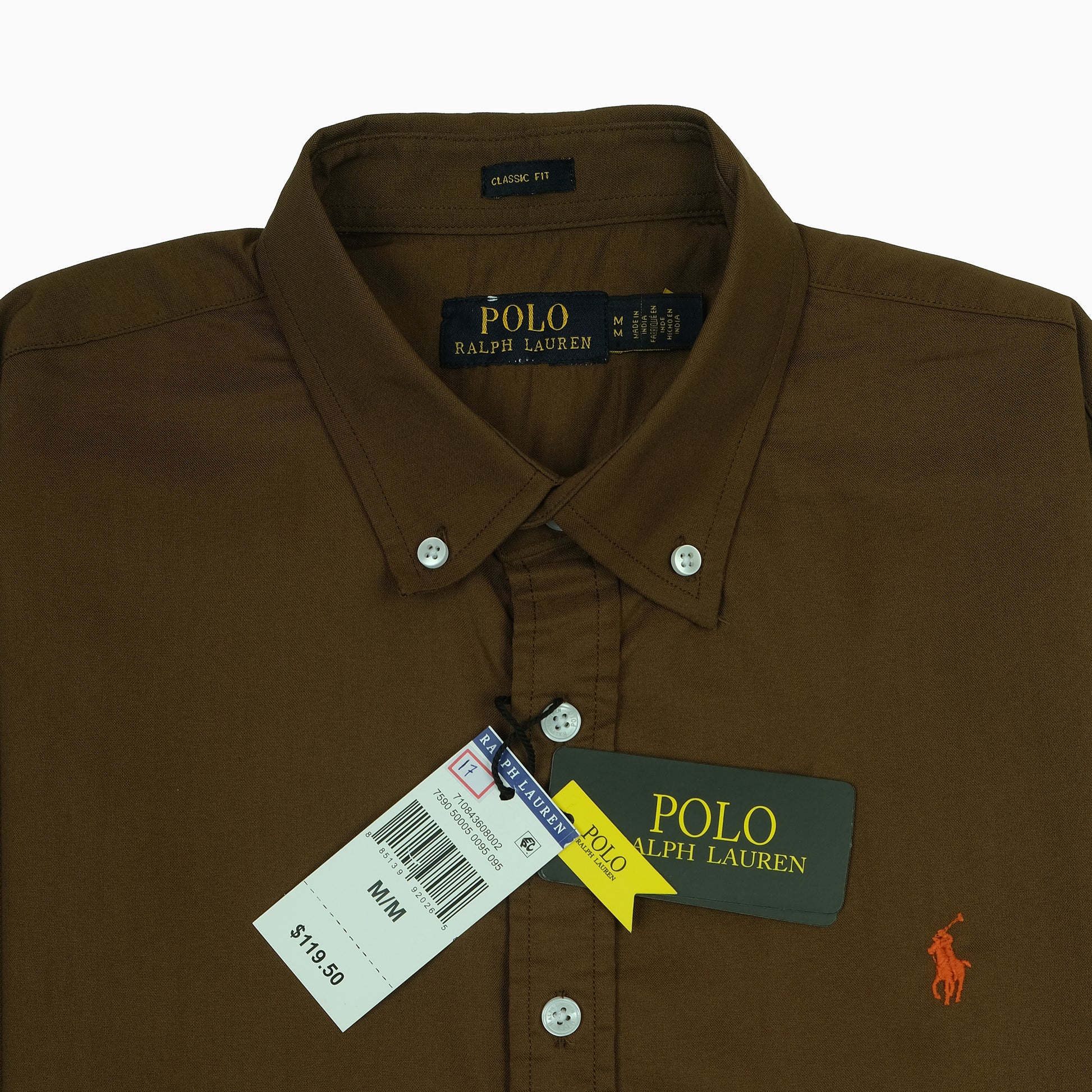 Polo Ralph Lauren Classic Fit Button-Down Shirt in Dark Brown
