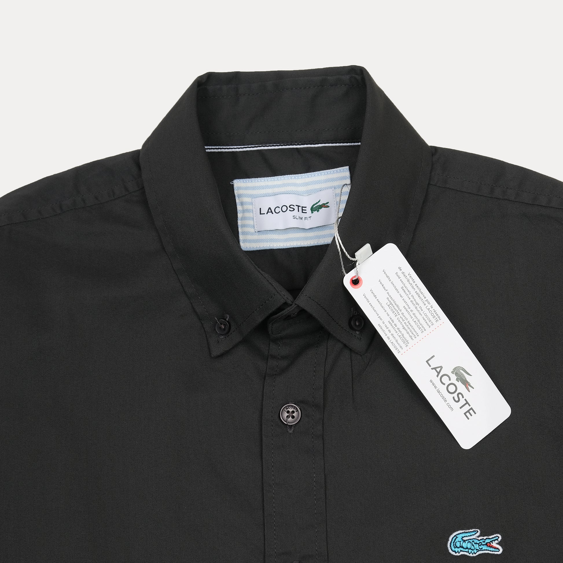 Lacoste Elegant Noir Slim Fit Shirt