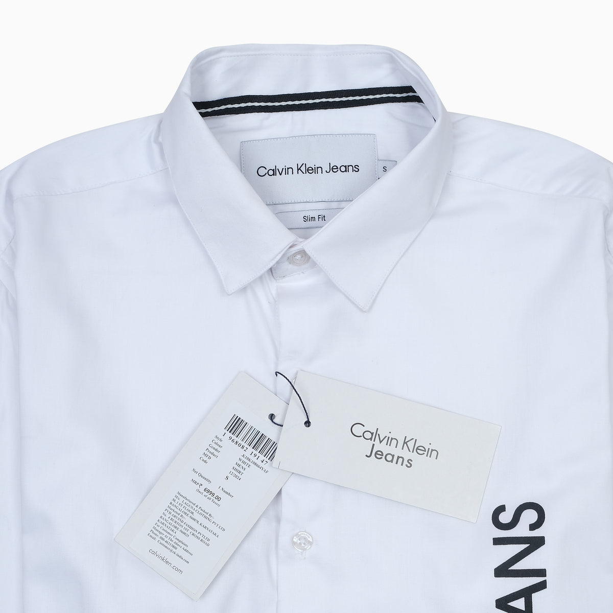Calvin Klein Jeans Slim Fit White Shirt