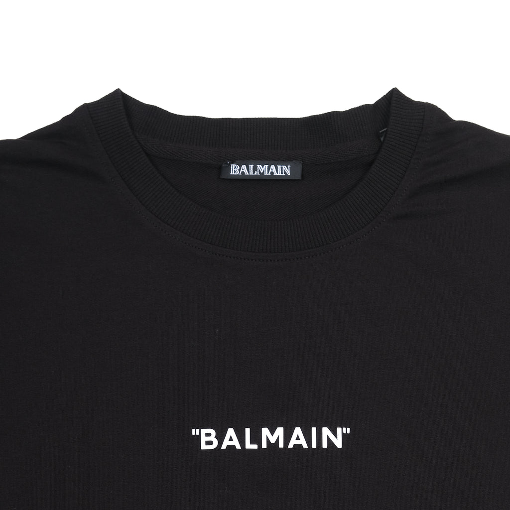 BALMAIN Elegant Emblematic Black Sweatshirt