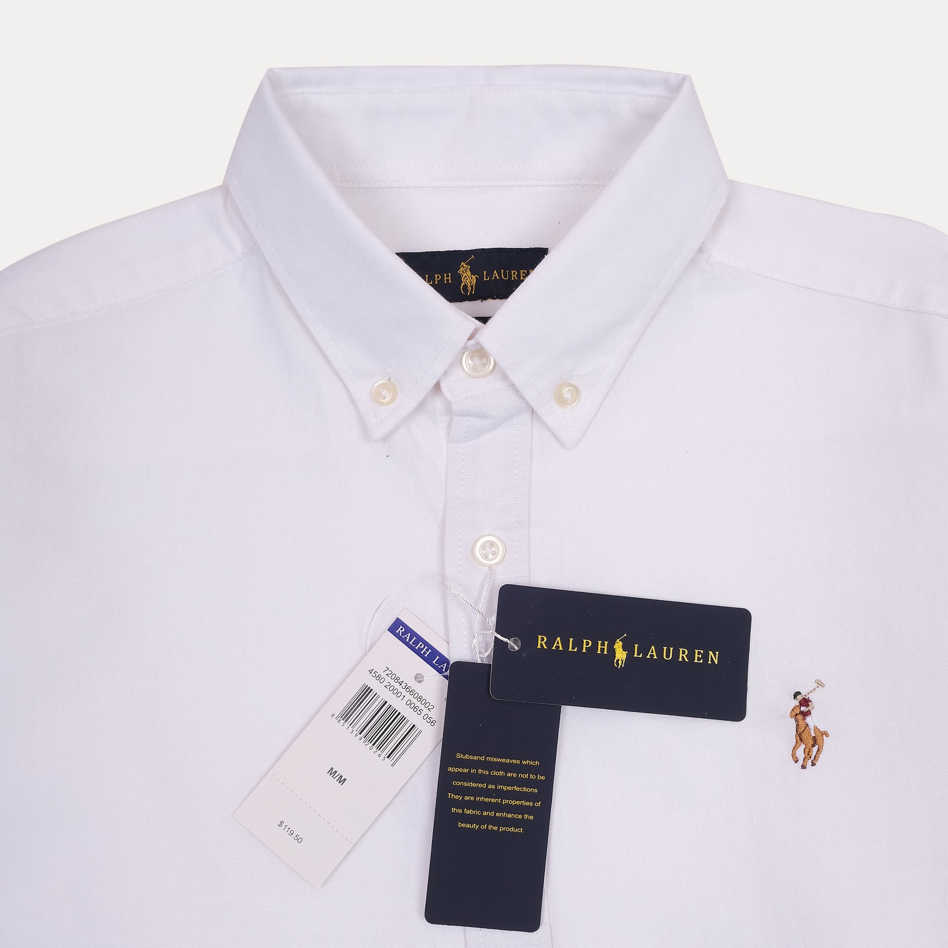 RALPH LAUREN Pristine Pearl Classic Fit Long Sleeve Shirt
