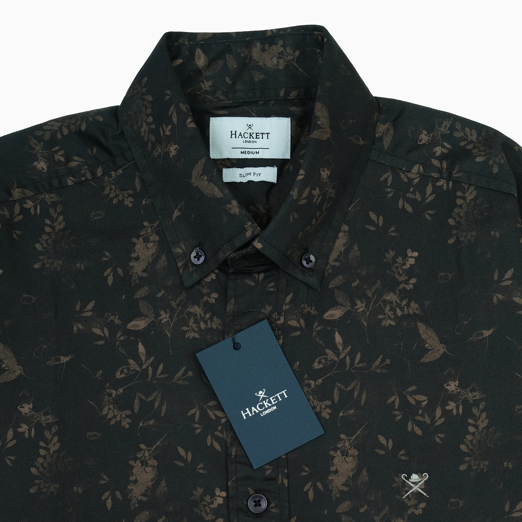 HACKETT Floral Print Long Sleeve Shirt