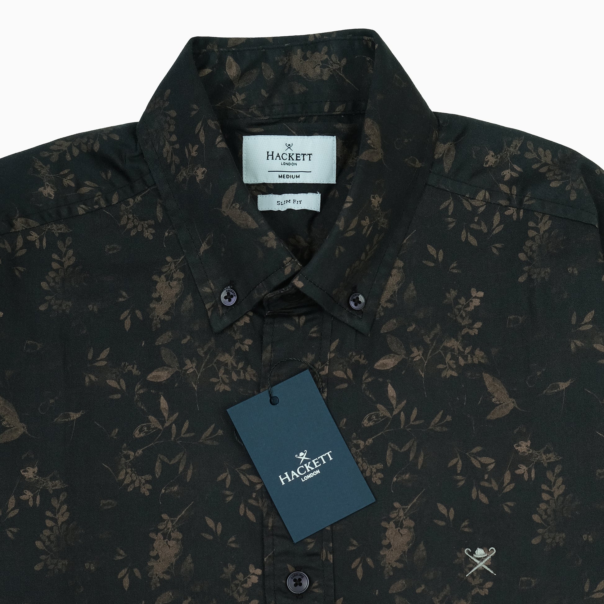 HACKETT Floral Print Long Sleeve Shirt