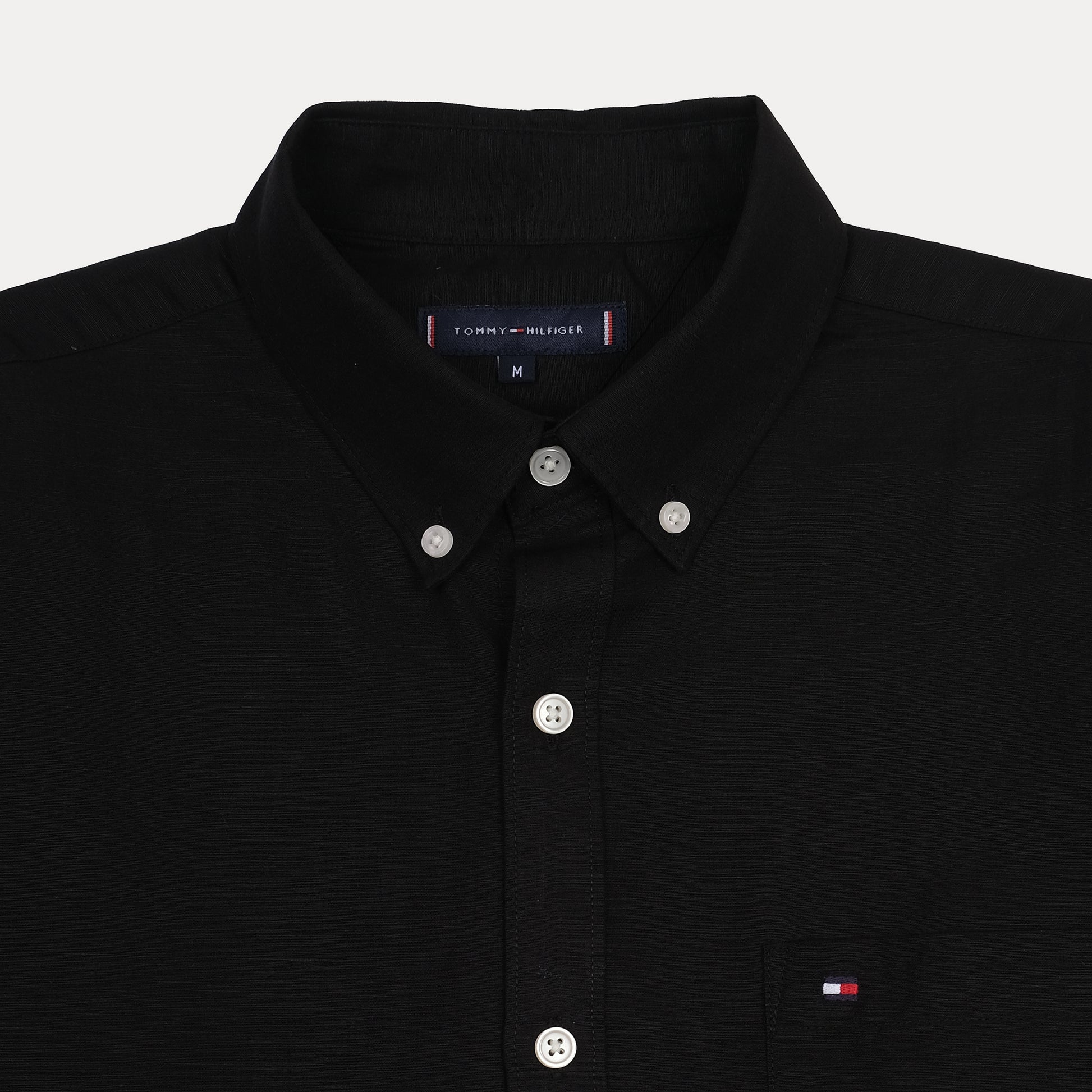 Tommy Hilfiger Classic Fit Black Button-Down Shirt