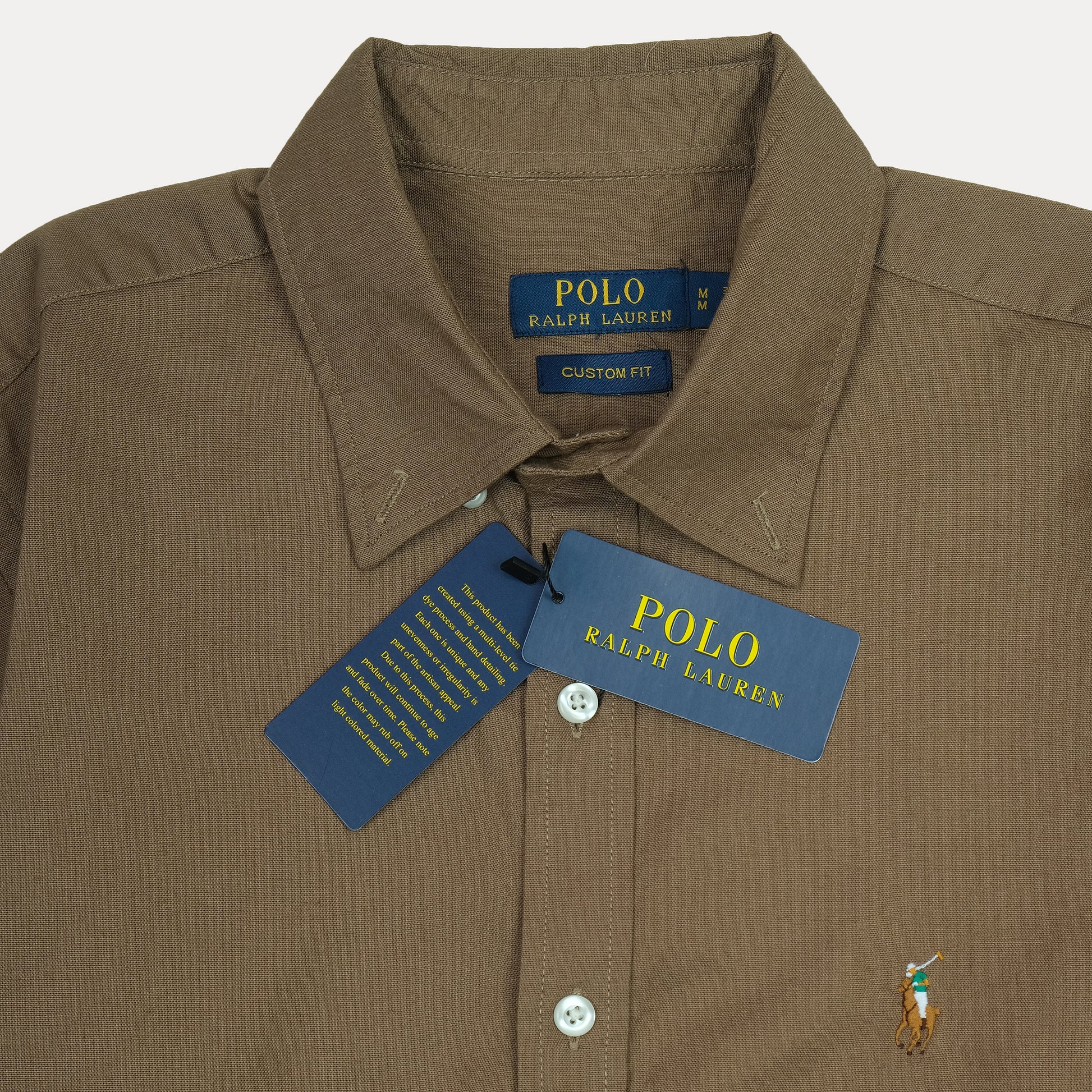 Polo Ralph Lauren Custom Fit Shirt in Earthy Olive Charm