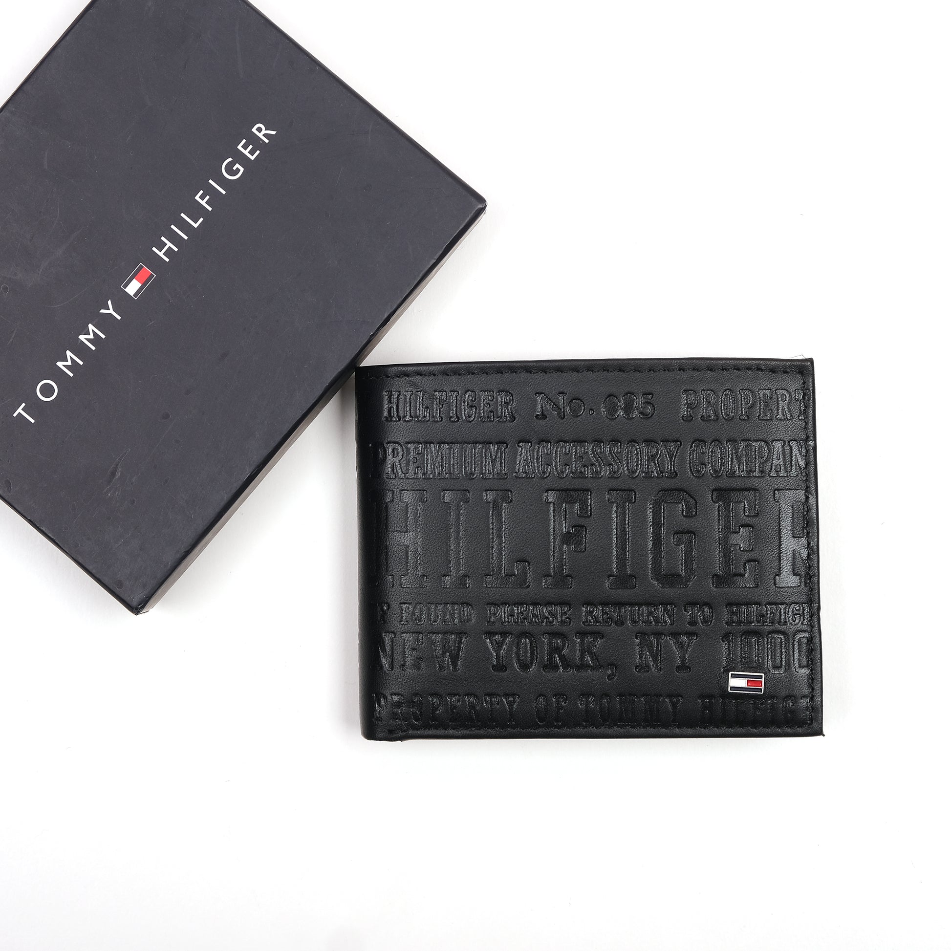 Tommy Hilfiger Premium Leather Wallet in Midnight Black Elegance