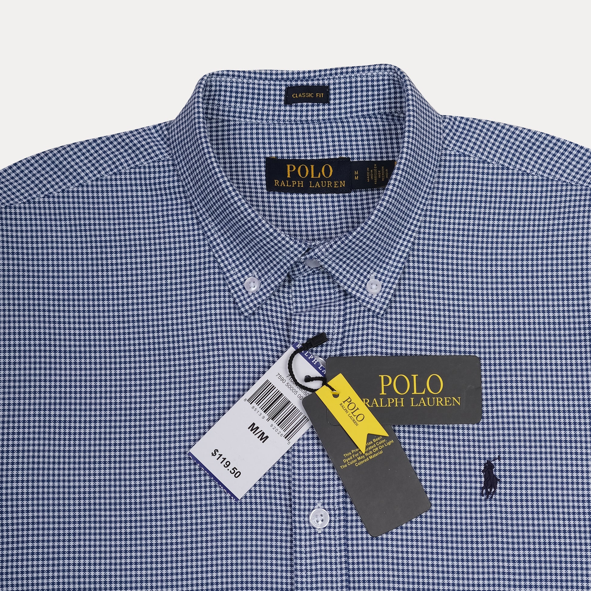 Polo Ralph Lauren Classic Fit Gingham Shirt in Nautical Navy