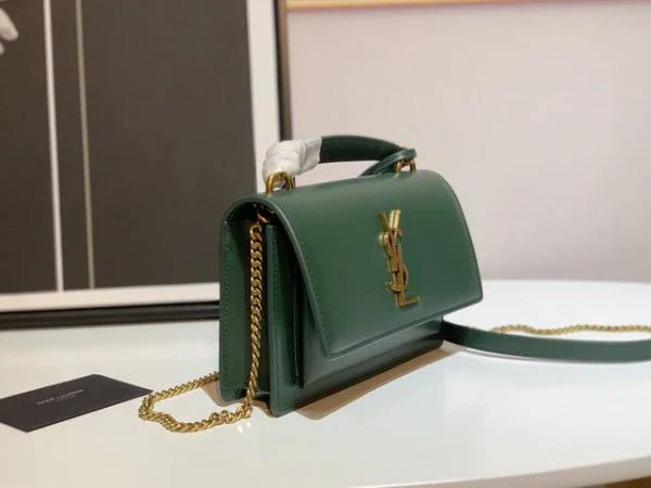 YSL Mystic Fern Chic Mini Satchel Bag