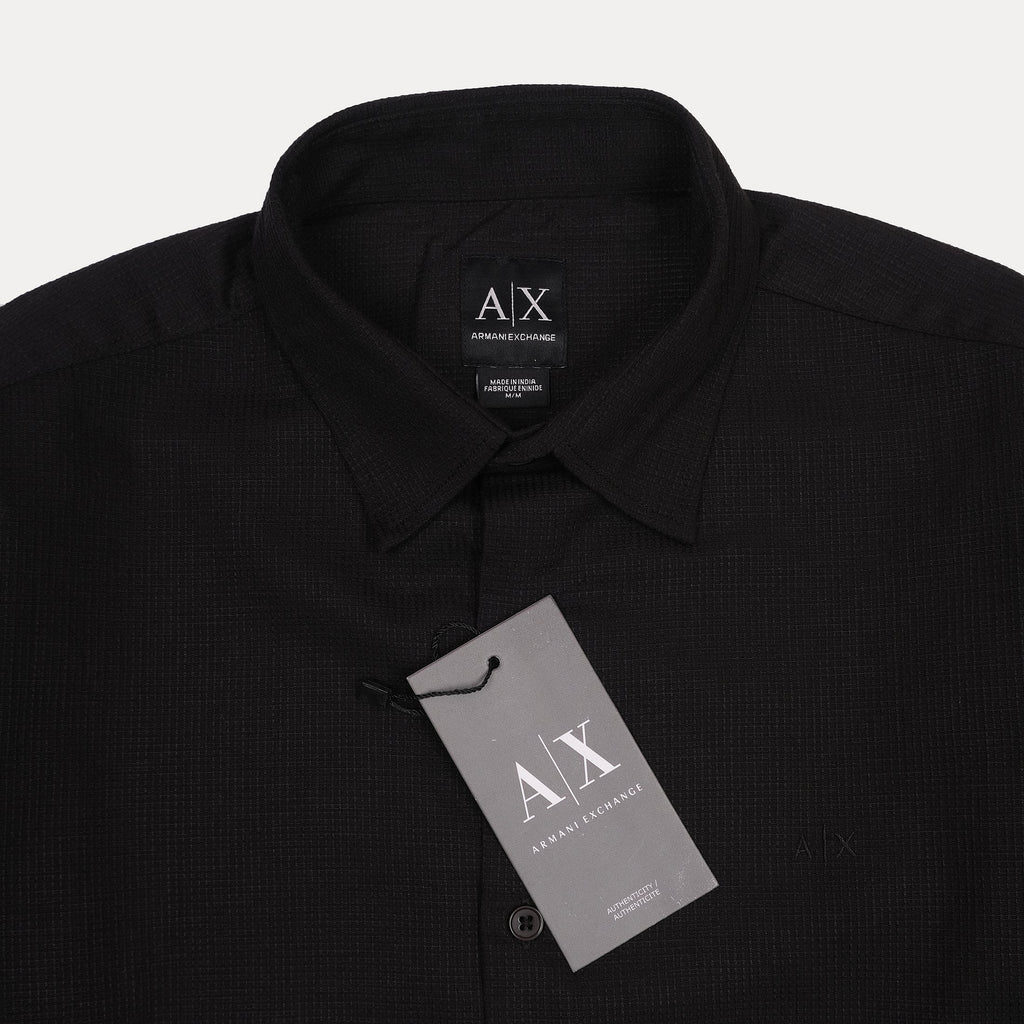 Armani Exchange Elegant Midnight Button-Up Shirt