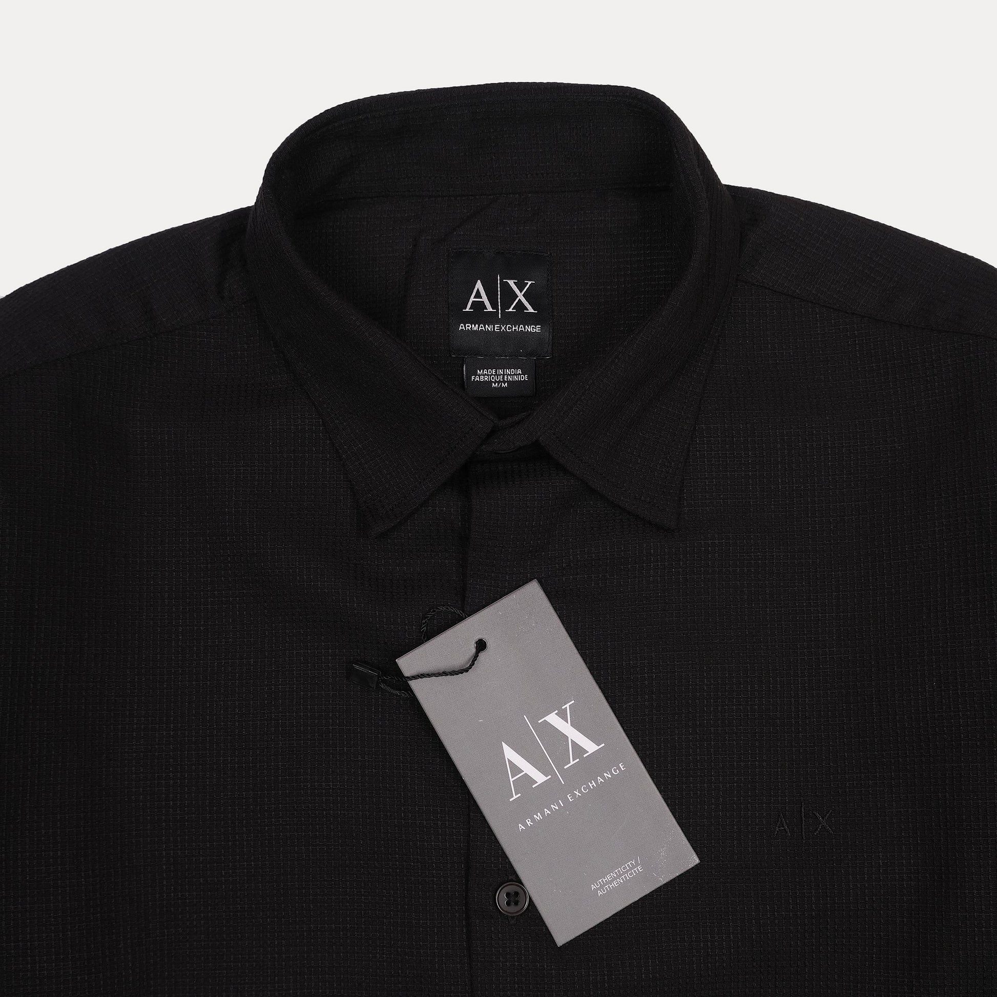 Armani Exchange Elegant Midnight Button-Up Shirt