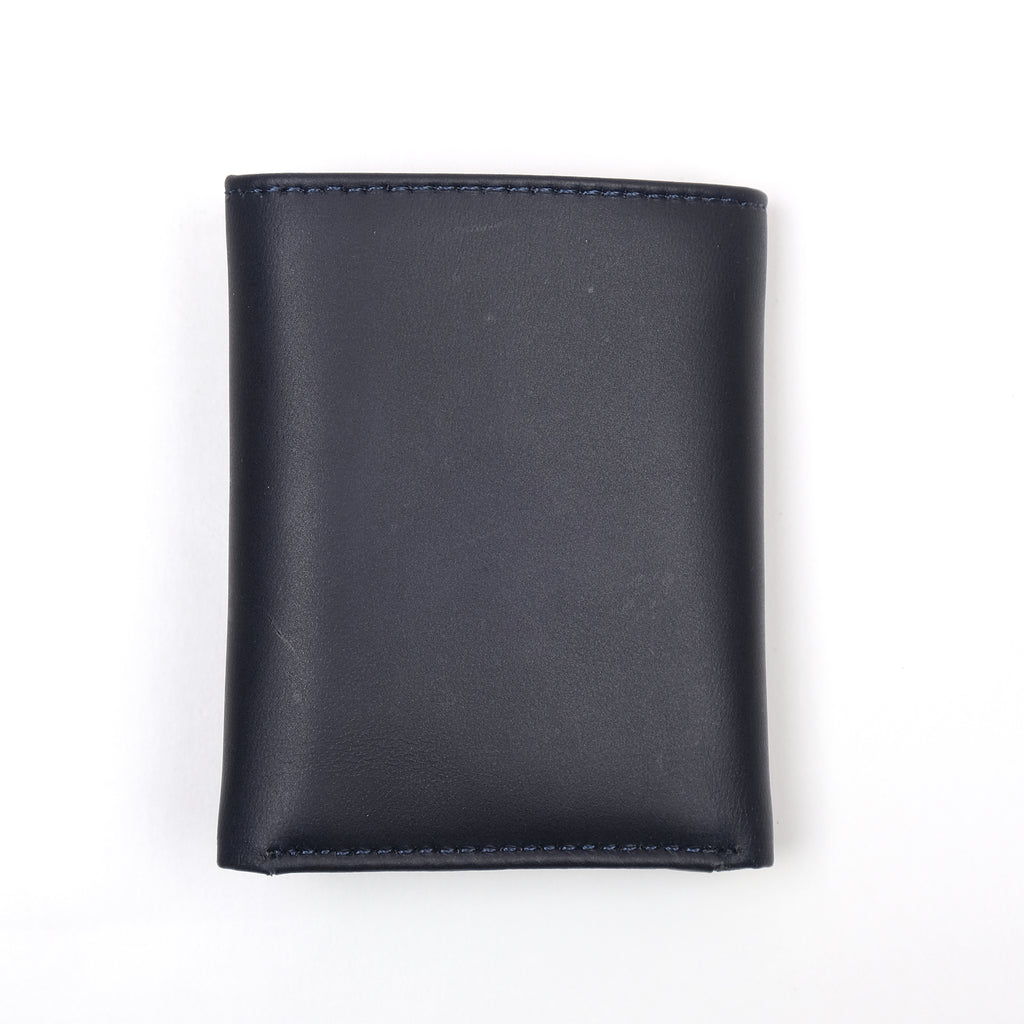 TOMMY HILFIGER Elegant Midnight Blue Leather Wallet
