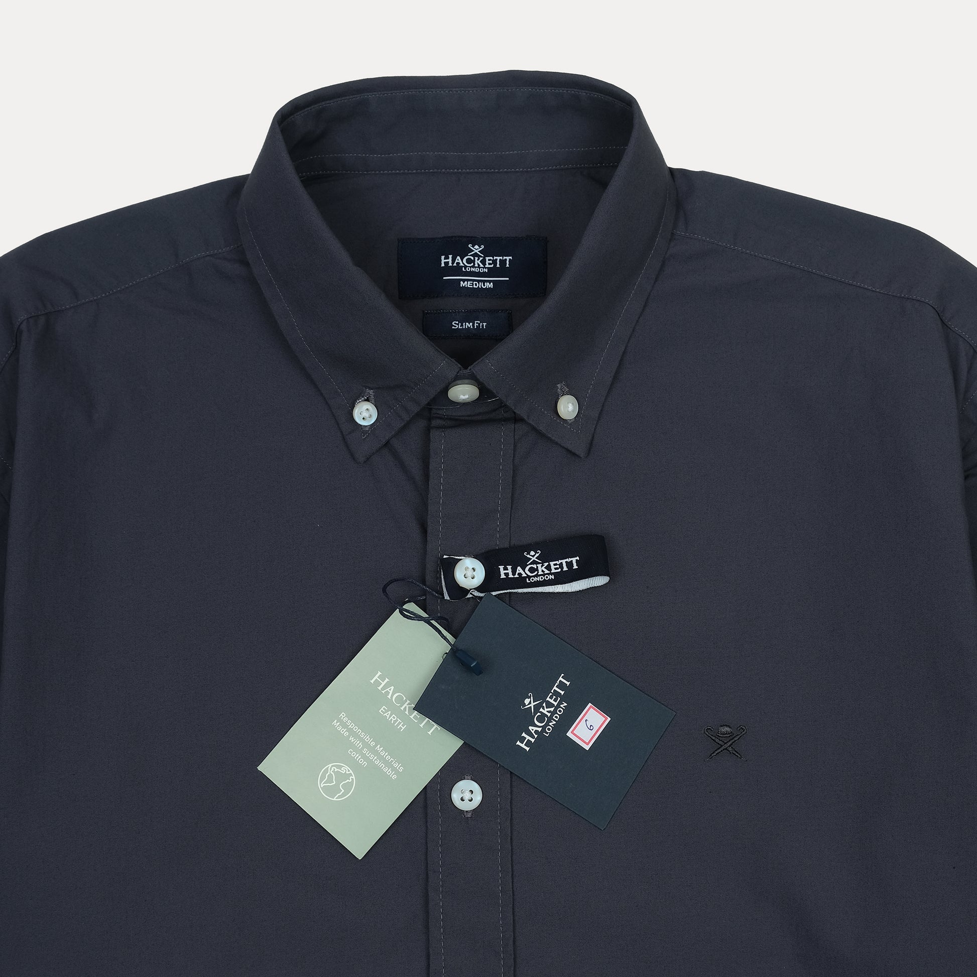 HACKETT Elegant Olive Slim Fit Shirt