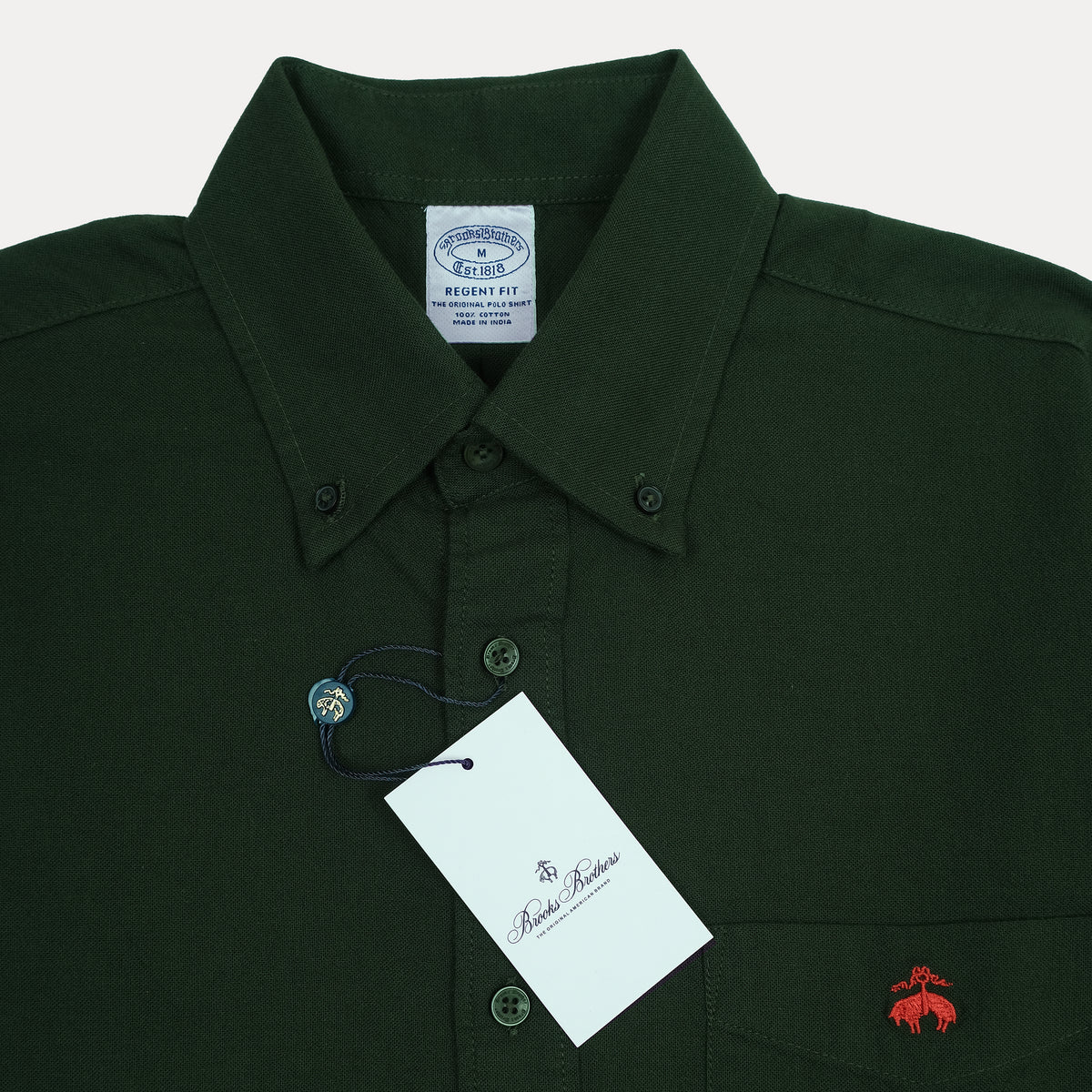 BROOKS BROTHERS Enchanted Pine Regent Fit Long Sleeve Button-Up Shirt