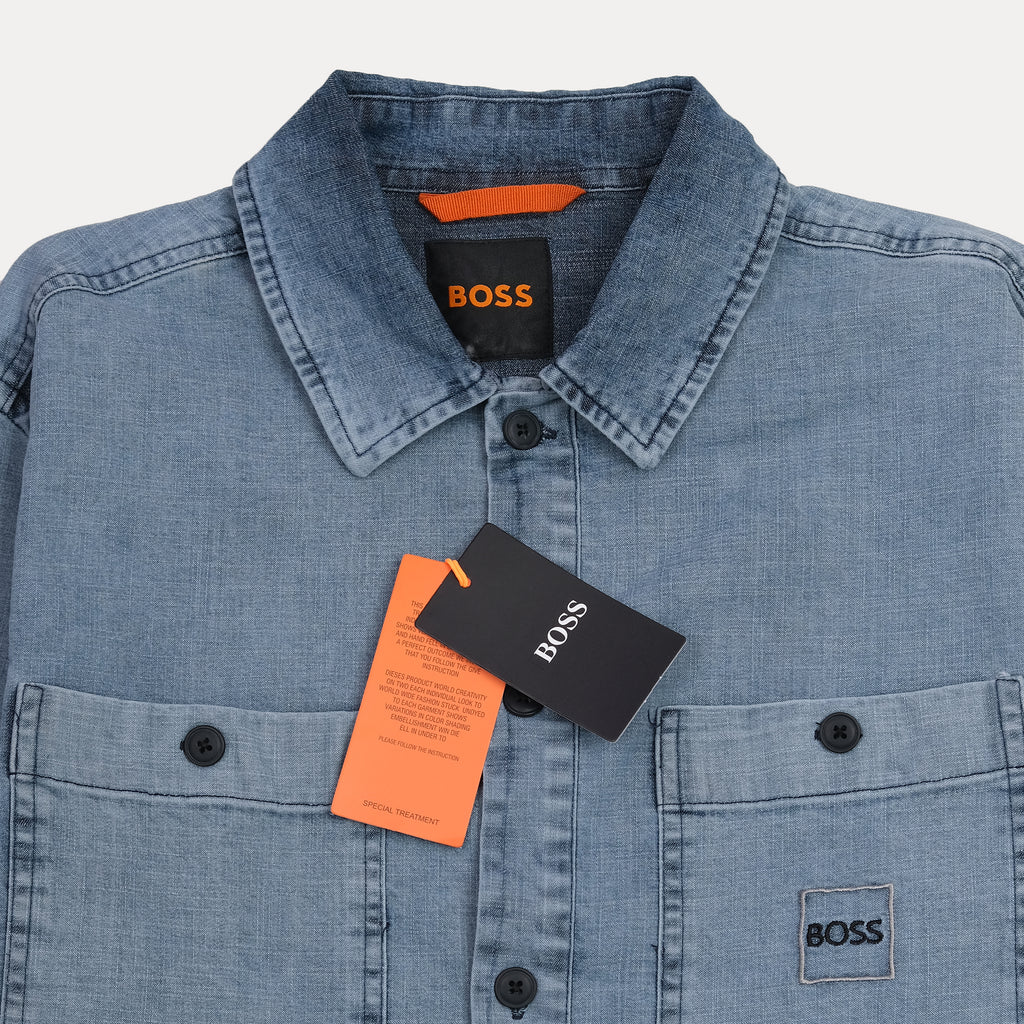 BOSS Effortlessly Chic Denim Shirt in Serene Sky