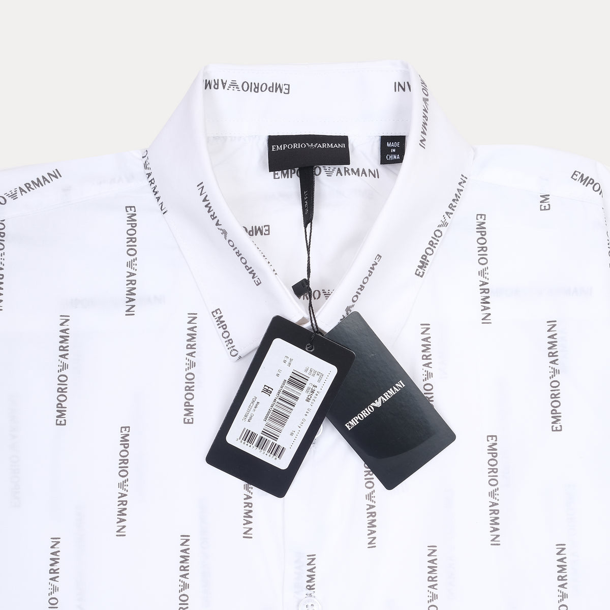 EMPORIO ARMANI Logo Print Long Sleeve Shirt