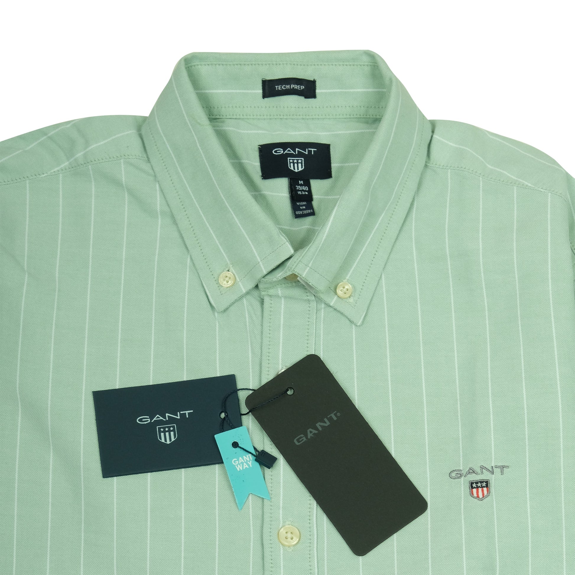 GANT Prismatic Aqua Tailored Fit Long Sleeve Button-Down Shirt