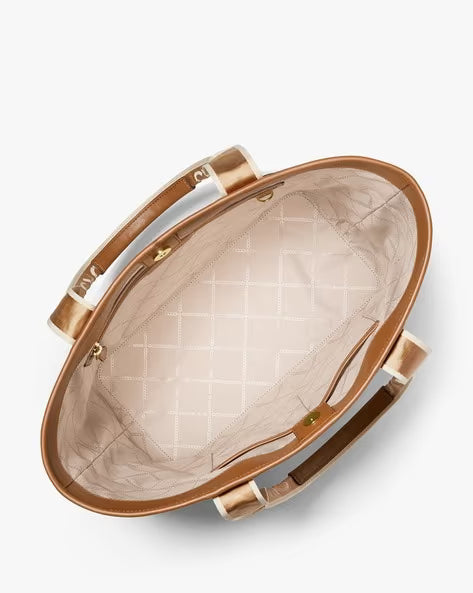 MICHAEL KORS Golden Amber Chic Luxe Tote Bag