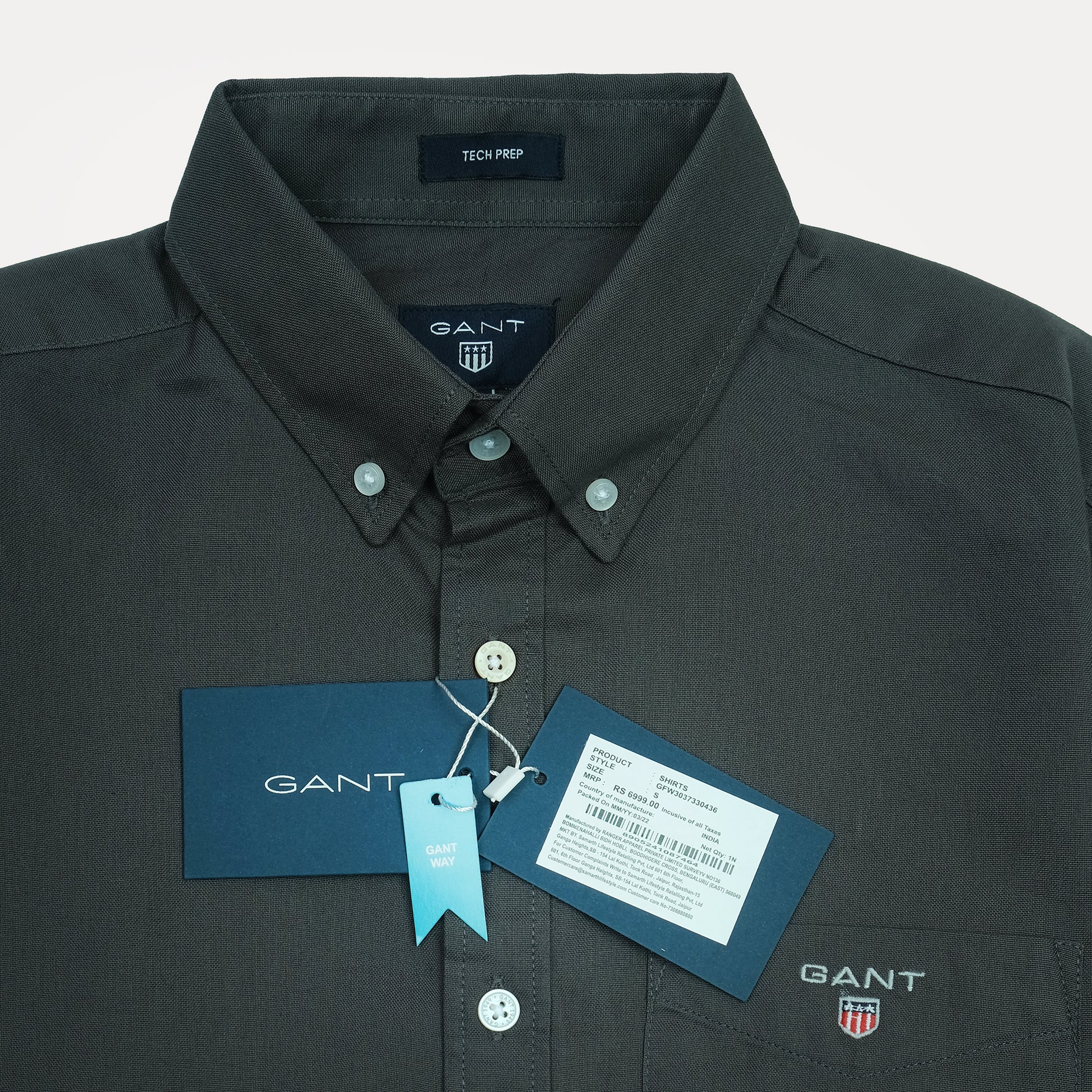 GANT Tech Prep Long Sleeve Button-Up Shirt