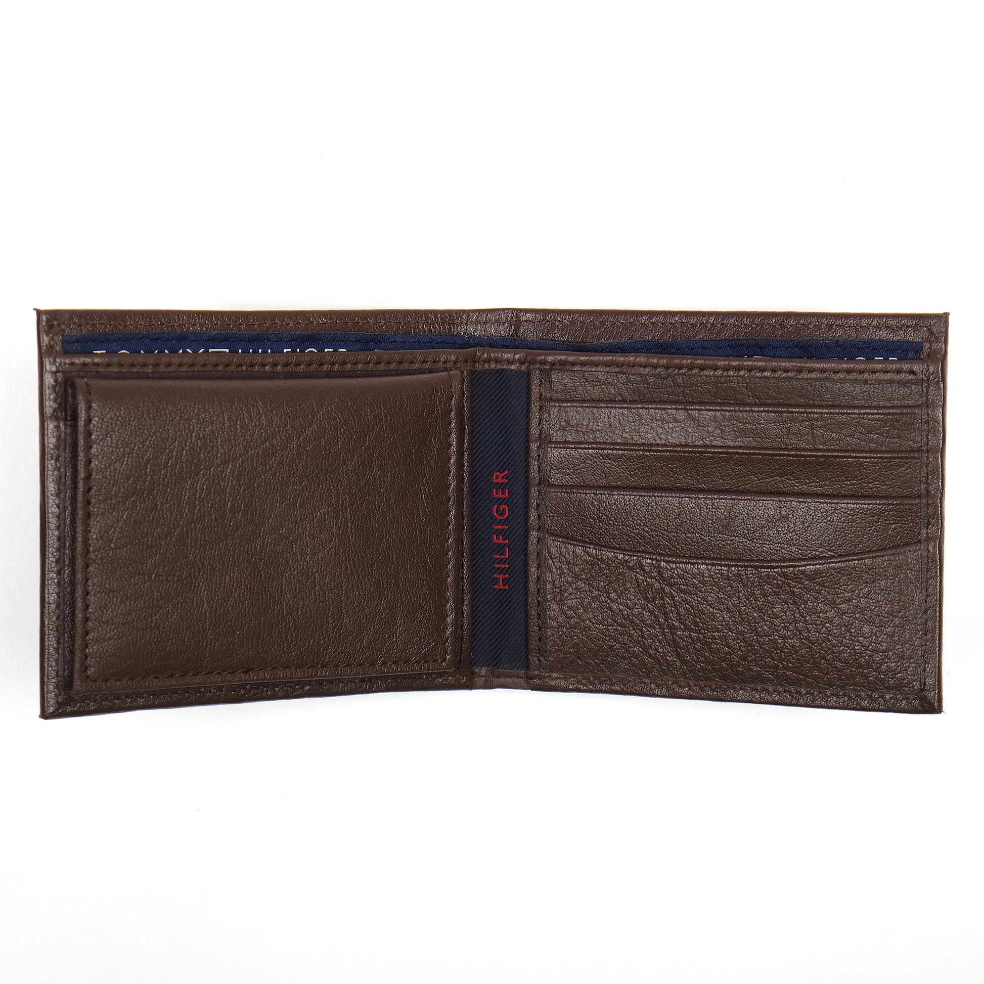 Tommy Hilfiger Luxurious Cocoa Leather Wallet