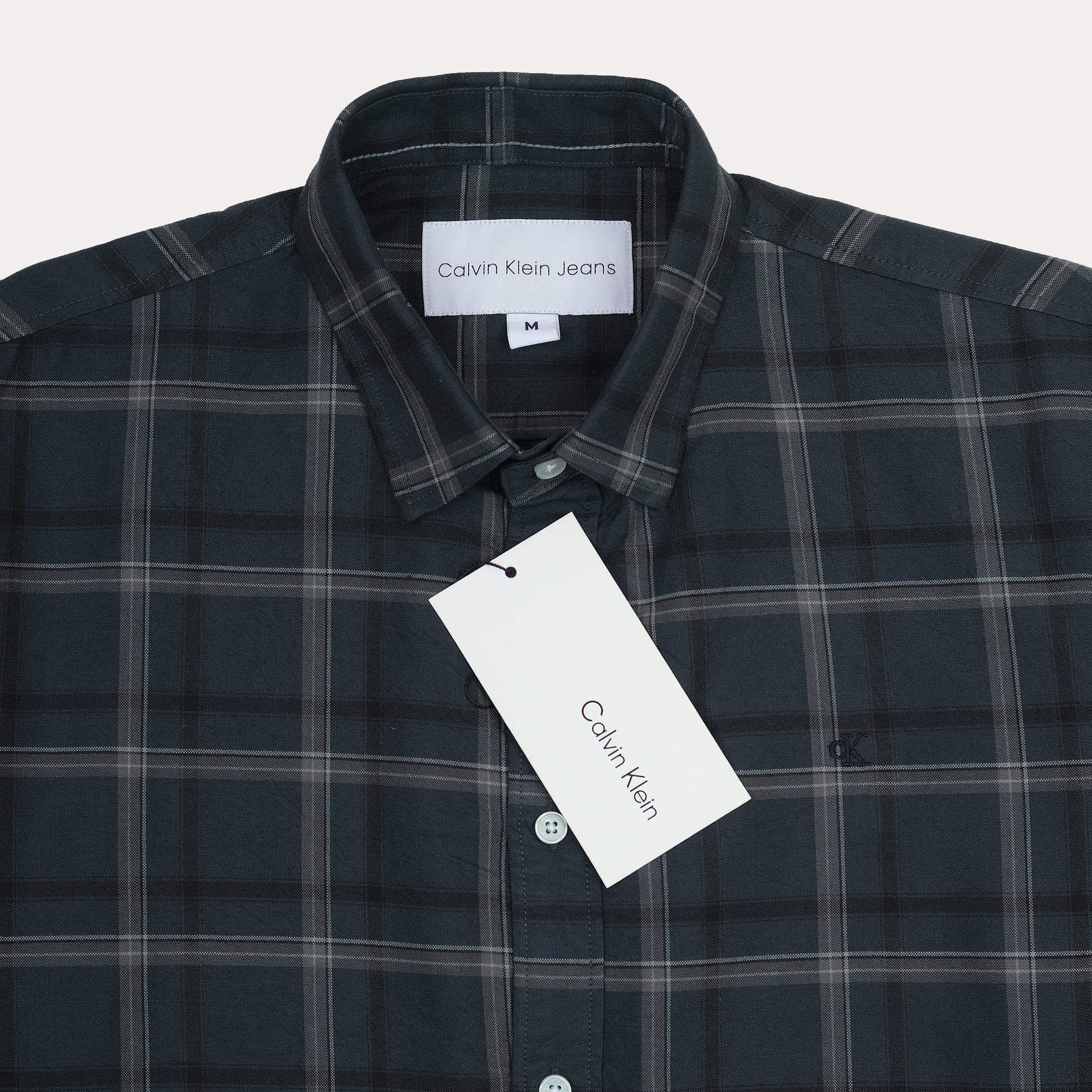 Calvin Klein Jeans Sophisticated Slate Plaid Shirt